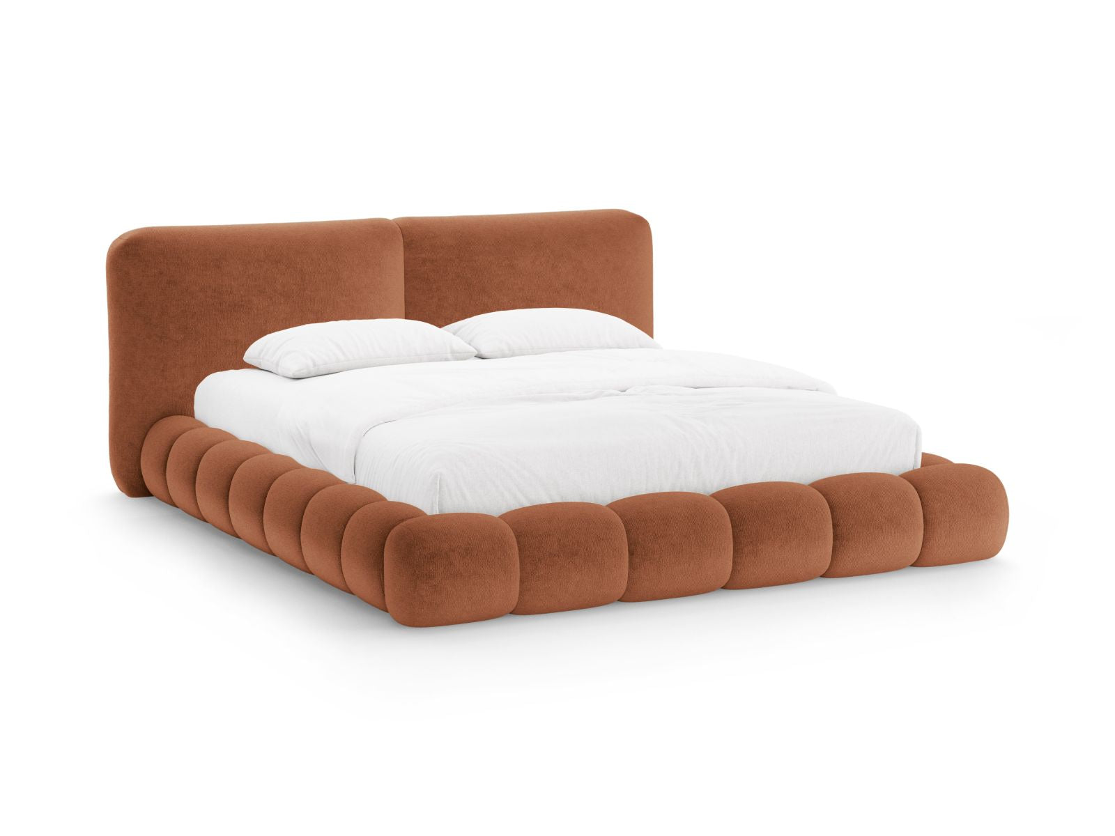Solange Bett mit Stauraum mit Kopfteil 140cm in Terracotta-Perfect Harmony präsentiert im Onlineshop von KAQTU Design AG. Bett ist von Micadoni