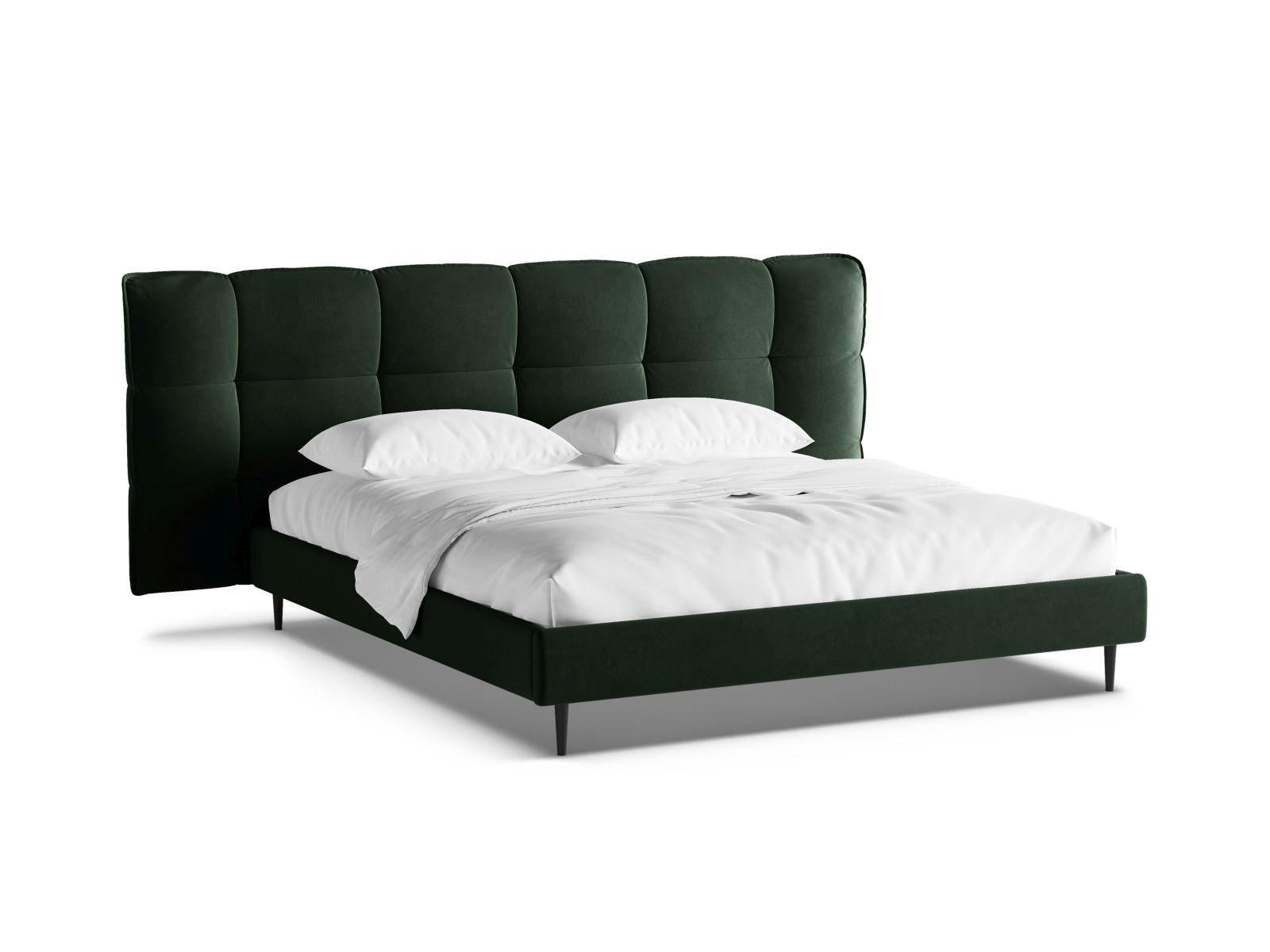 Modernes Eric Bett in 140 cm mit elegantem Kopfteil, stabilen Füßen und cleverem Stauraum für eine stilvolle Schlafzimmergestaltung.