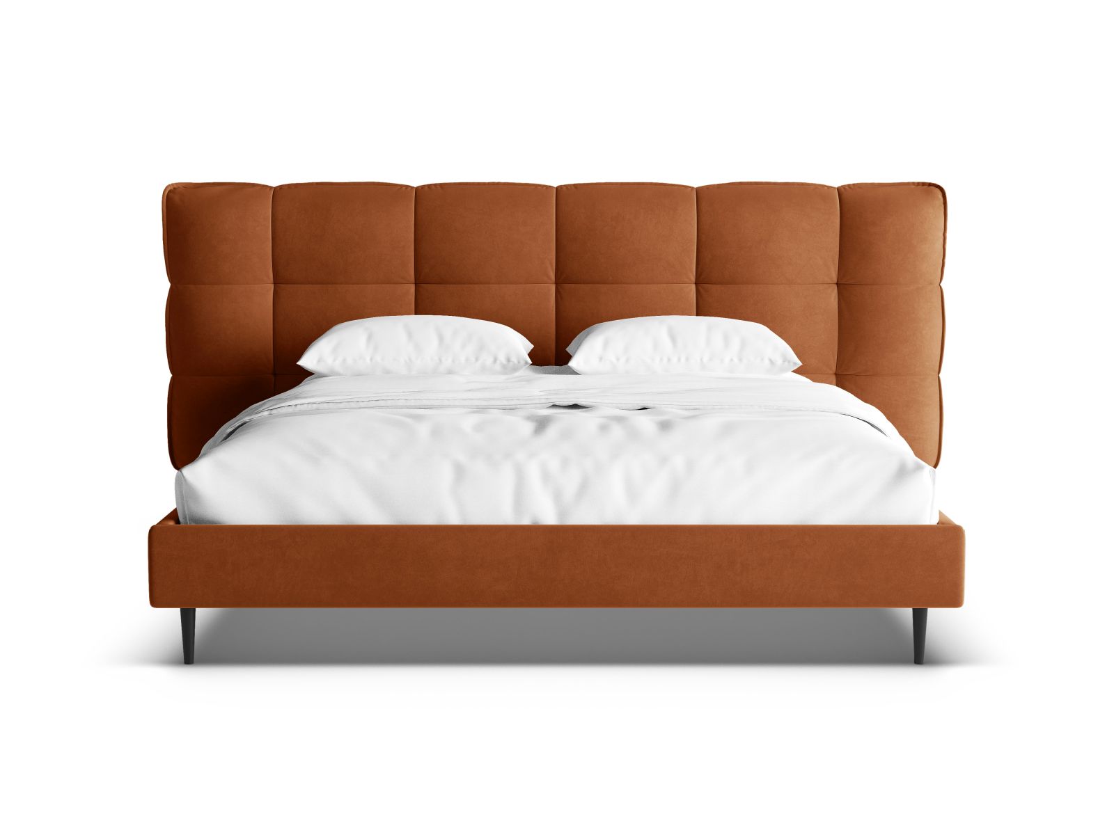 Modernes Eric Bett in 140 cm mit elegantem Kopfteil und praktischem Stauraum, perfekt für stilvolle Schlafzimmerlösungen.