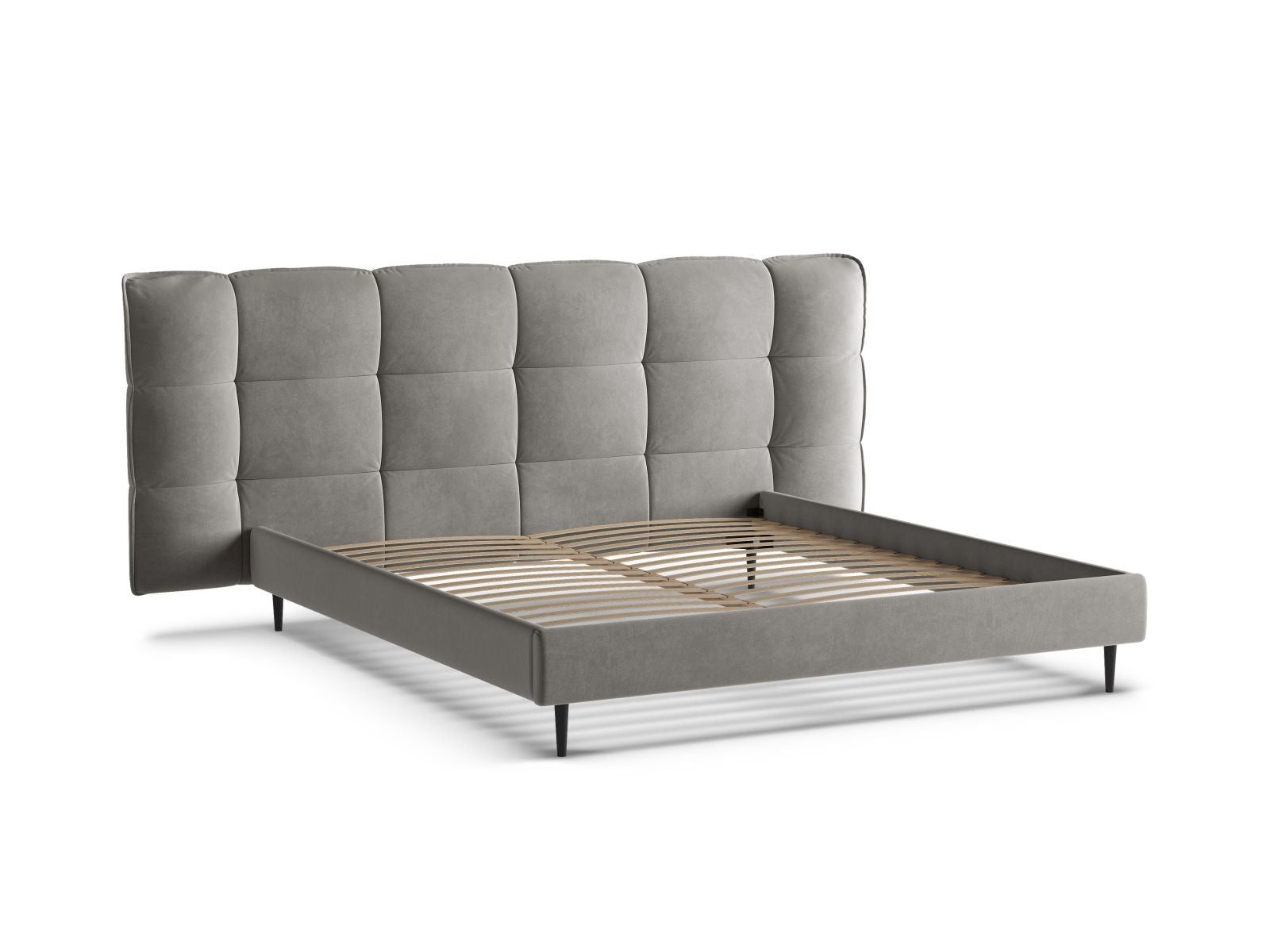 Stylisches Eric Bett in 140 cm Breite, mit funktionalem Stauraum, ansprechenden Füßen und einem eleganten Kopfteil für ein modernes Ambiente.