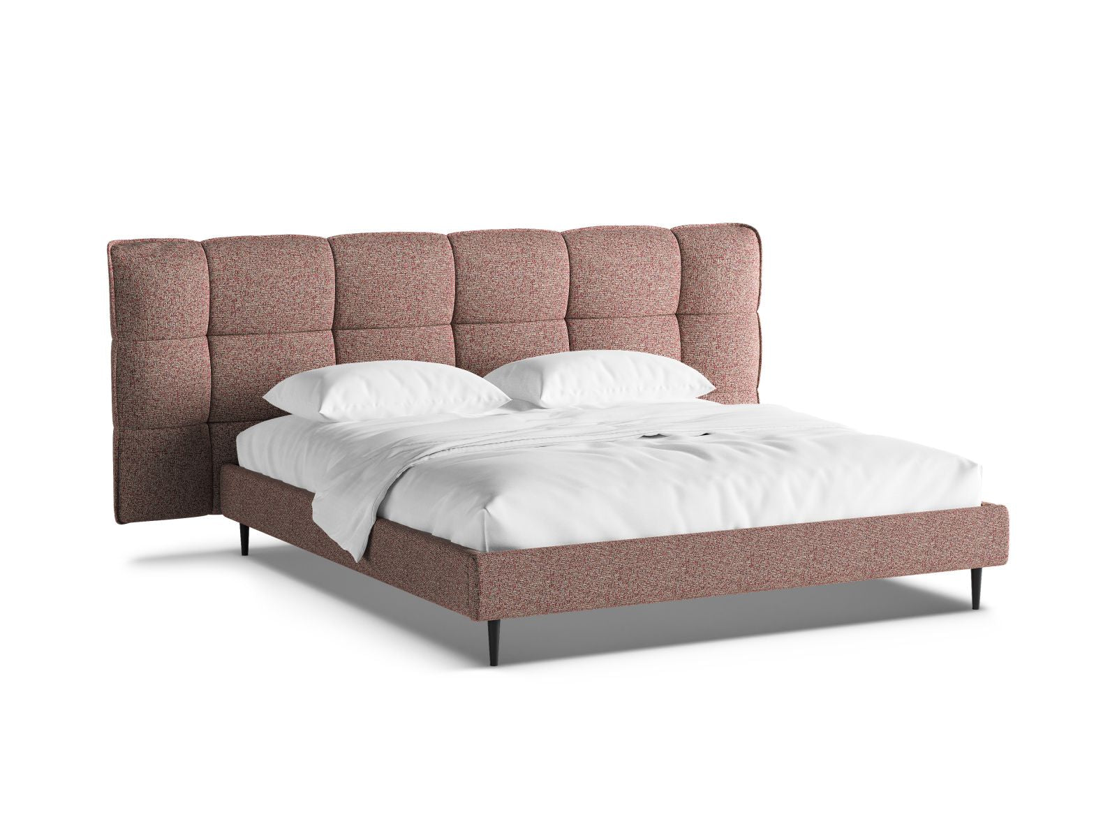 Modernes Eric Bett in 140 cm, ausgestattet mit praktischem Stauraum und einem stilvollen Kopfteil, ideal für jedes Schlafzimmer.