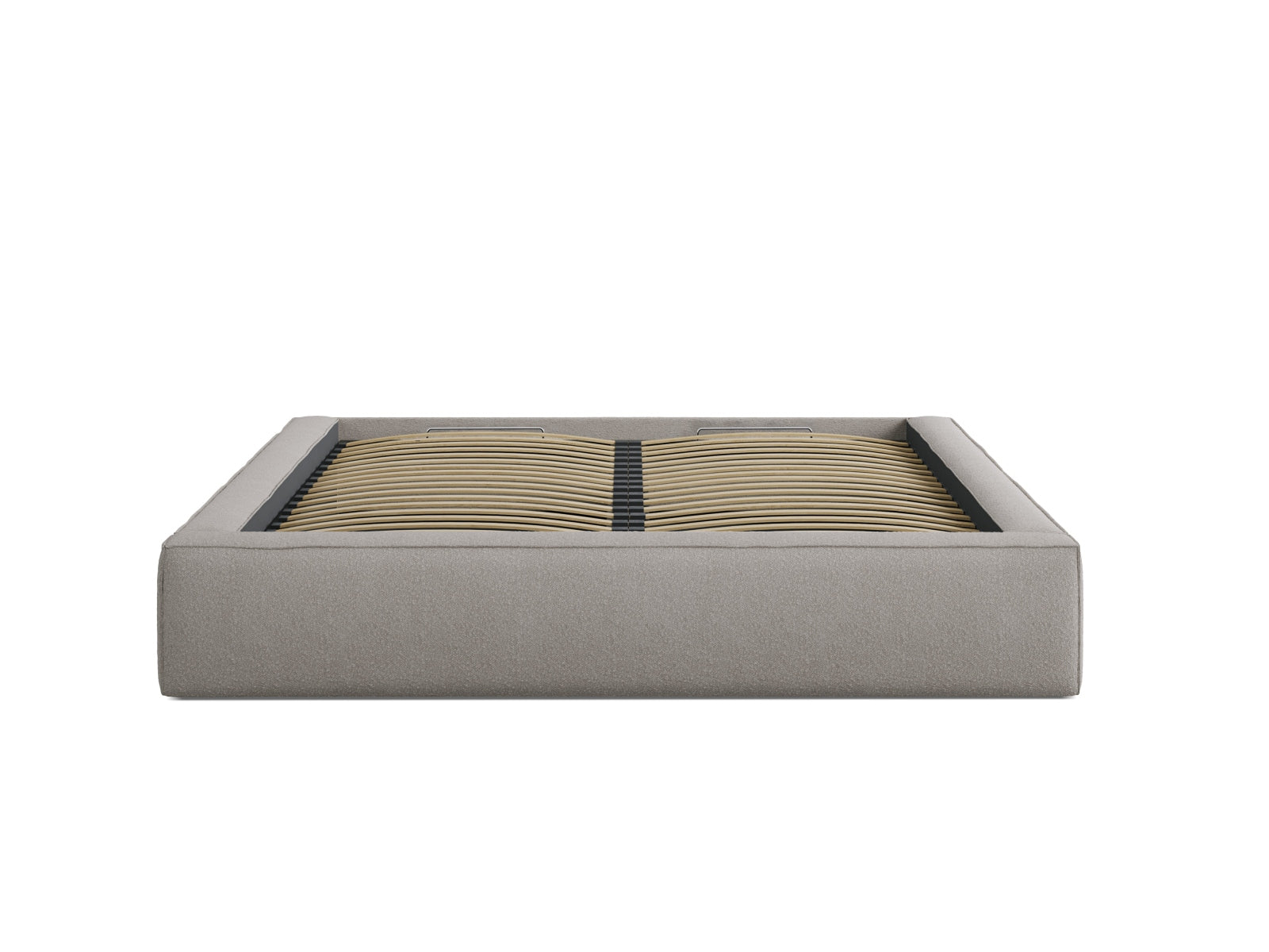 Simon Bett mit Stauraum  in Dark Beige präsentiert im Onlineshop von KAQTU Design AG. Bett ist von Micadoni