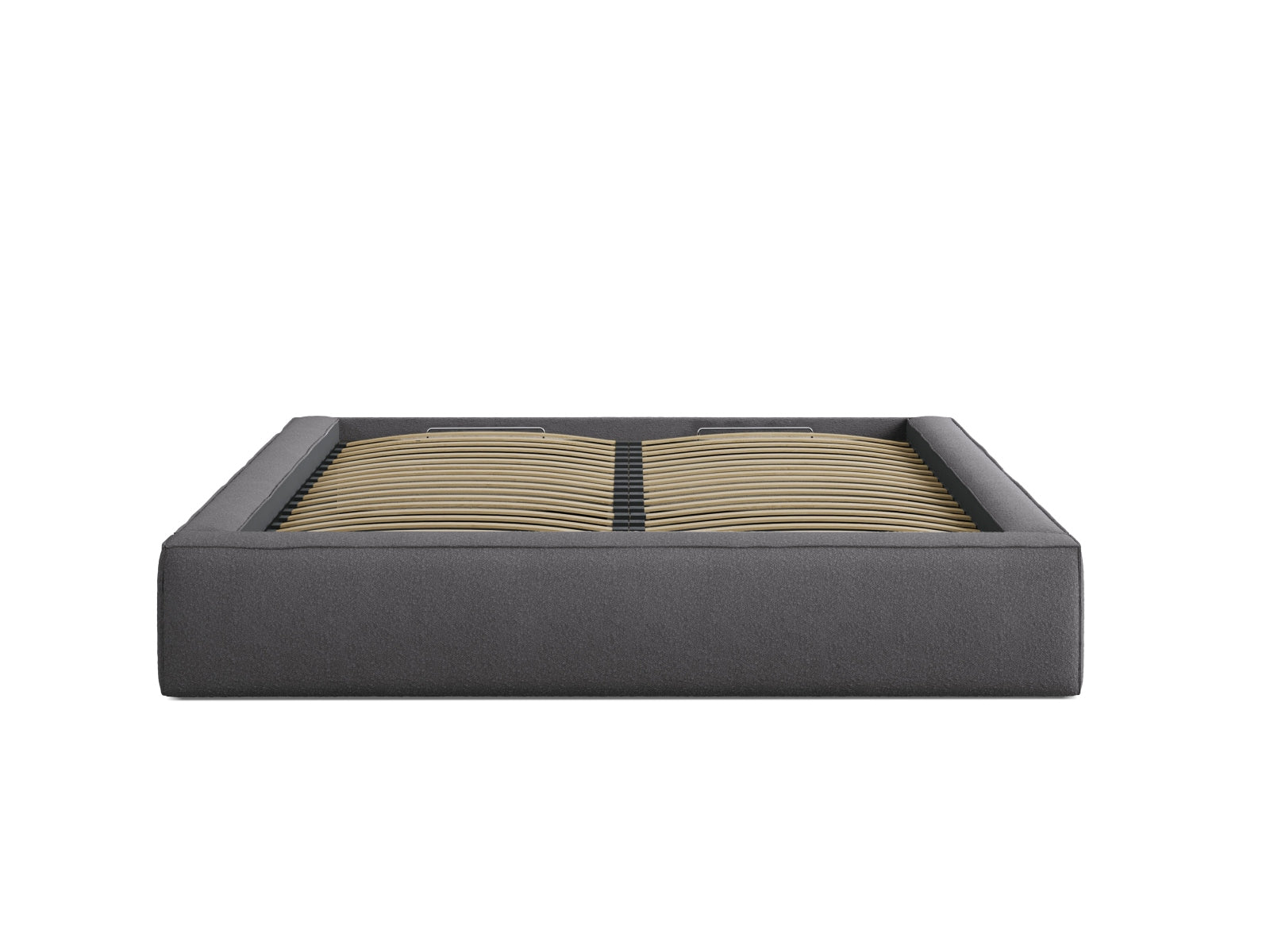 Simon Bett mit Stauraum  in Graphite präsentiert im Onlineshop von KAQTU Design AG. Bett ist von Micadoni