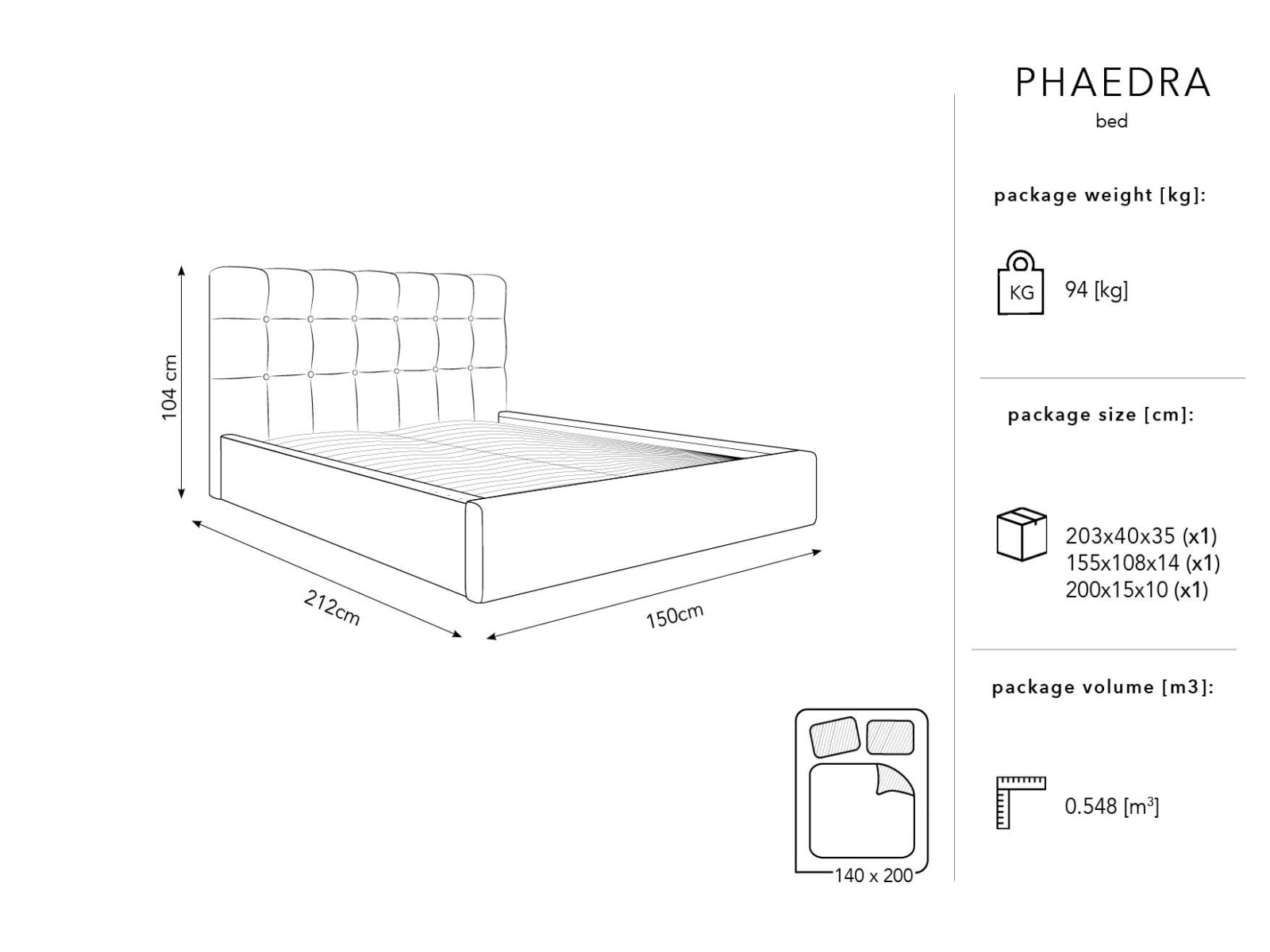 Phaedra Velour Bett mit Stauraum und Headboard  in Beige präsentiert im Onlineshop von KAQTU Design AG. Bett ist von Micadoni