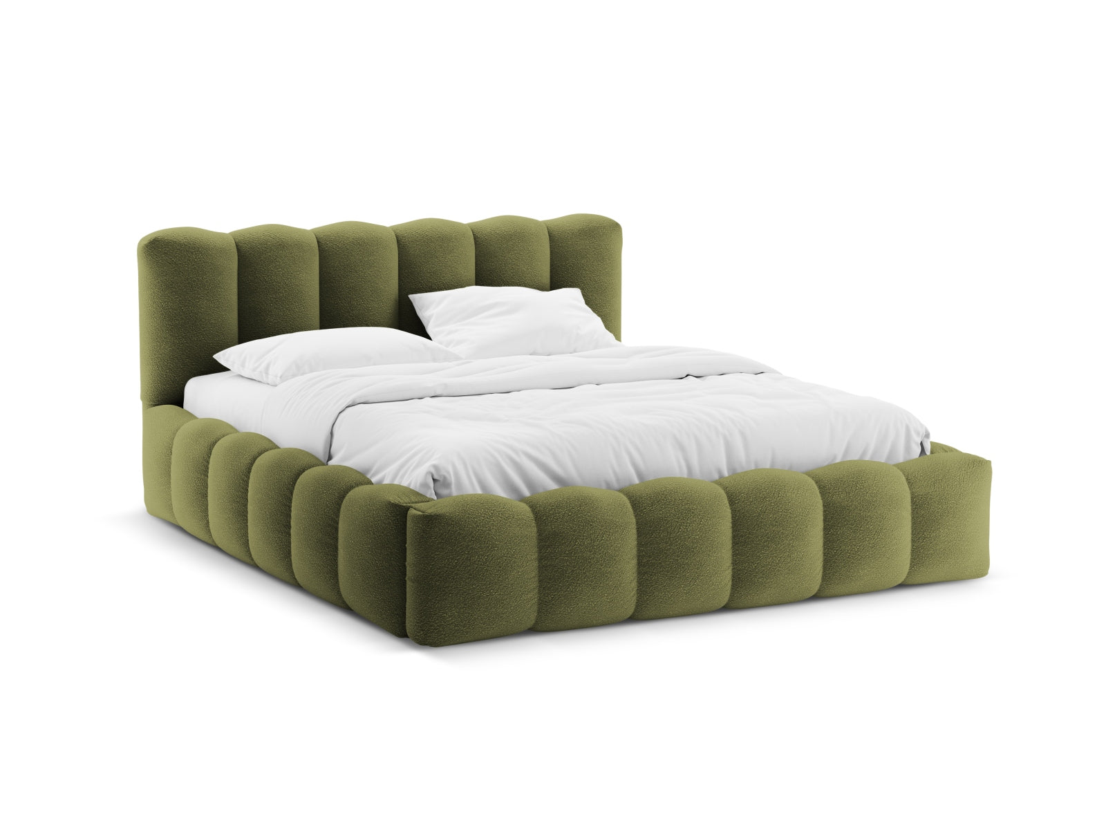 Lupine Bett mit Stauraum und Headboard  186cm in Dark Olive Green präsentiert im Onlineshop von KAQTU Design AG. Bett ist von Micadoni