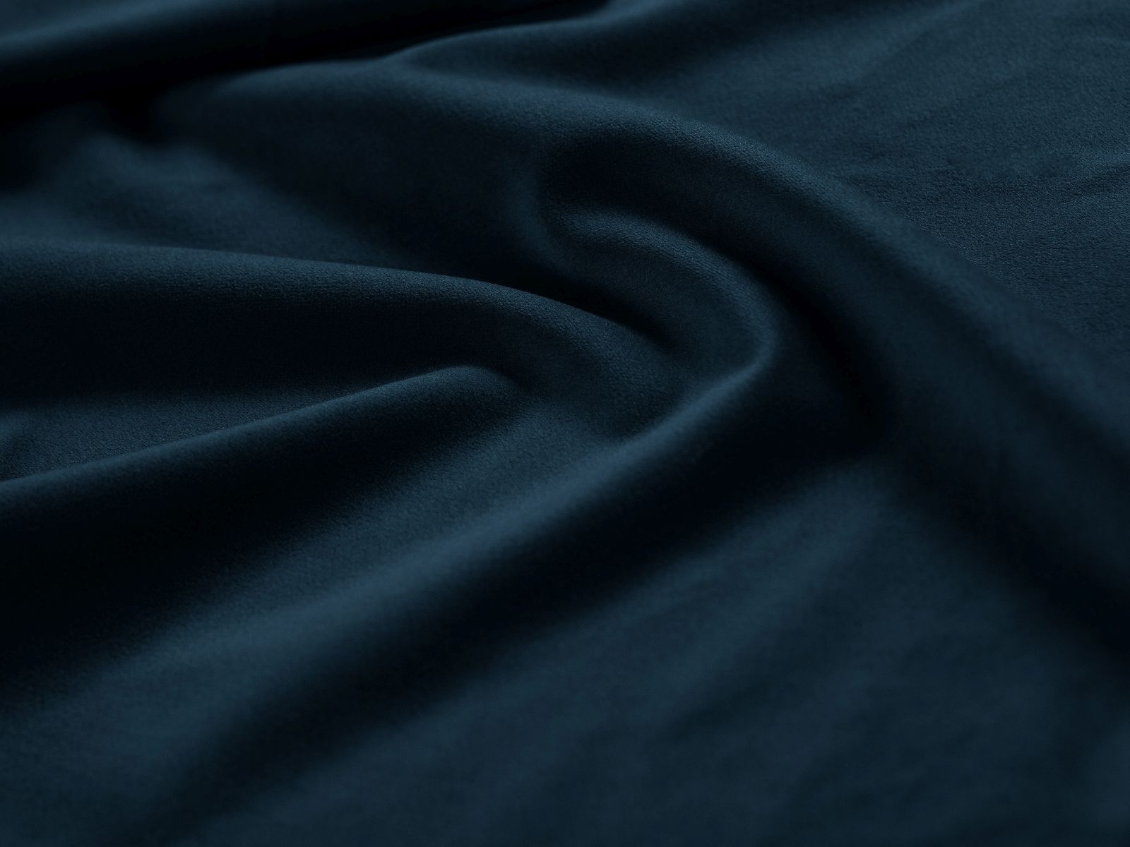 Elegantes Eloise Bett in edlem Navy Blue, bietet cleveren Stauraum und ein modernes Kopfteil für stilvolle Schlafzimmergestaltung.