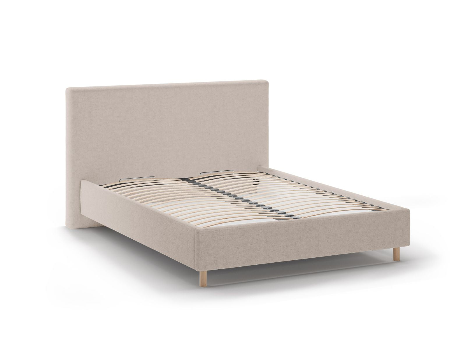 Elegantes Eloise Bett mit praktischem Stauraum und geschmackvollem Kopfteil, ideal für ein modernes Schlafzimmerdesign.