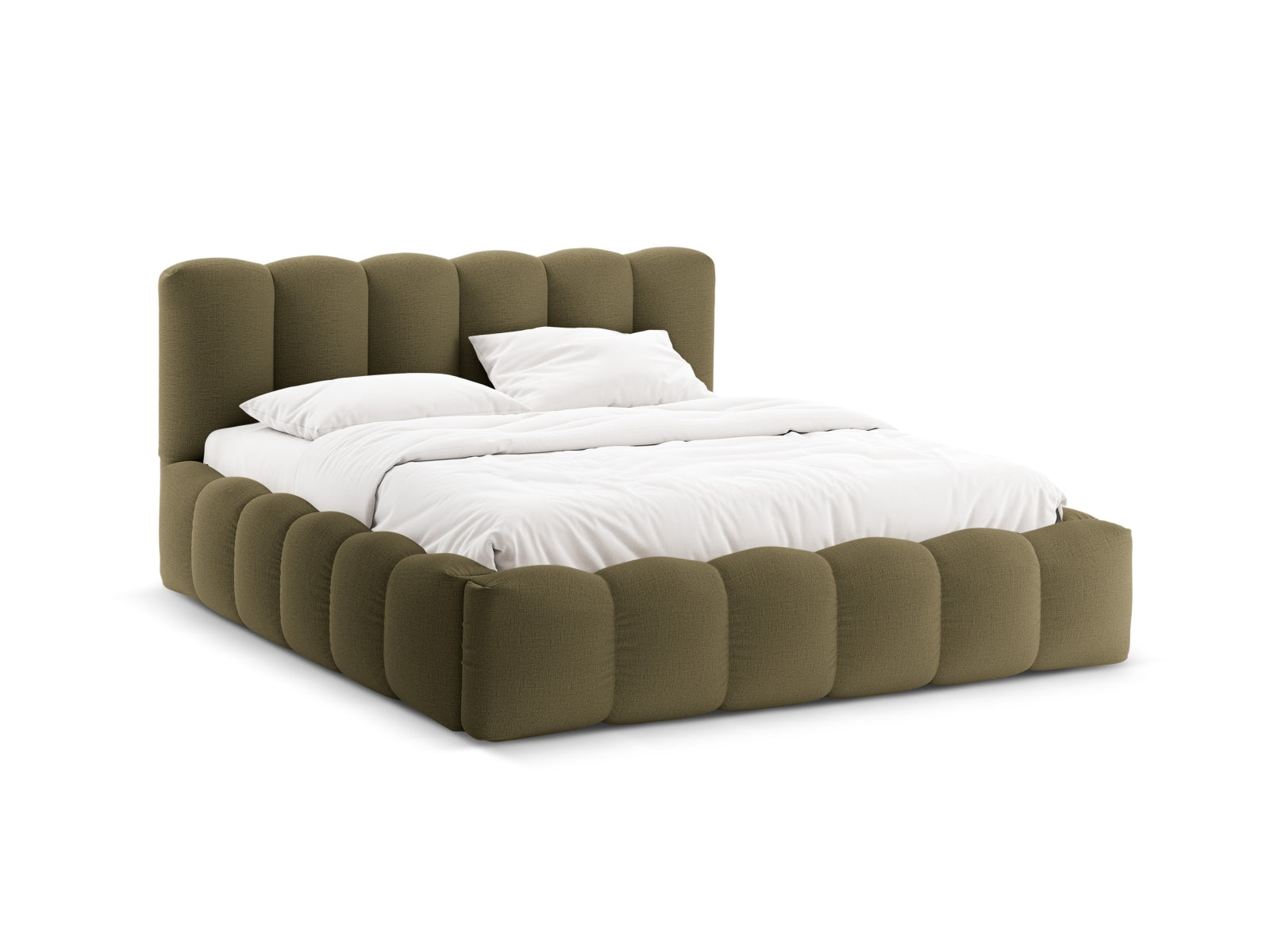 Lupine Bett mit Stauraum und Headboard  186cm in Green präsentiert im Onlineshop von KAQTU Design AG. Bett ist von Micadoni