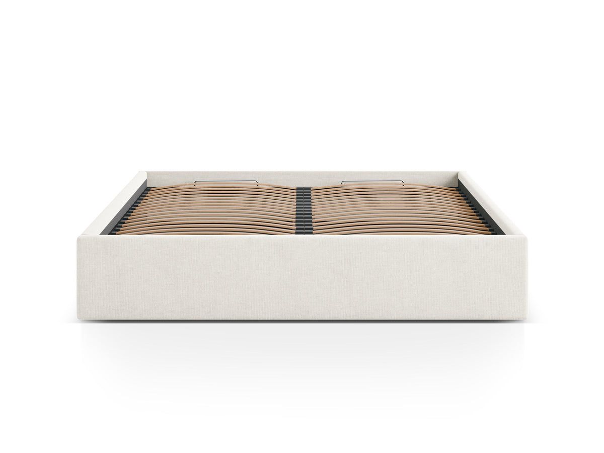 Susan Bett mit Stauraum 160cm in Light Beige-Moly präsentiert im Onlineshop von KAQTU Design AG. Bett ist von Micadoni