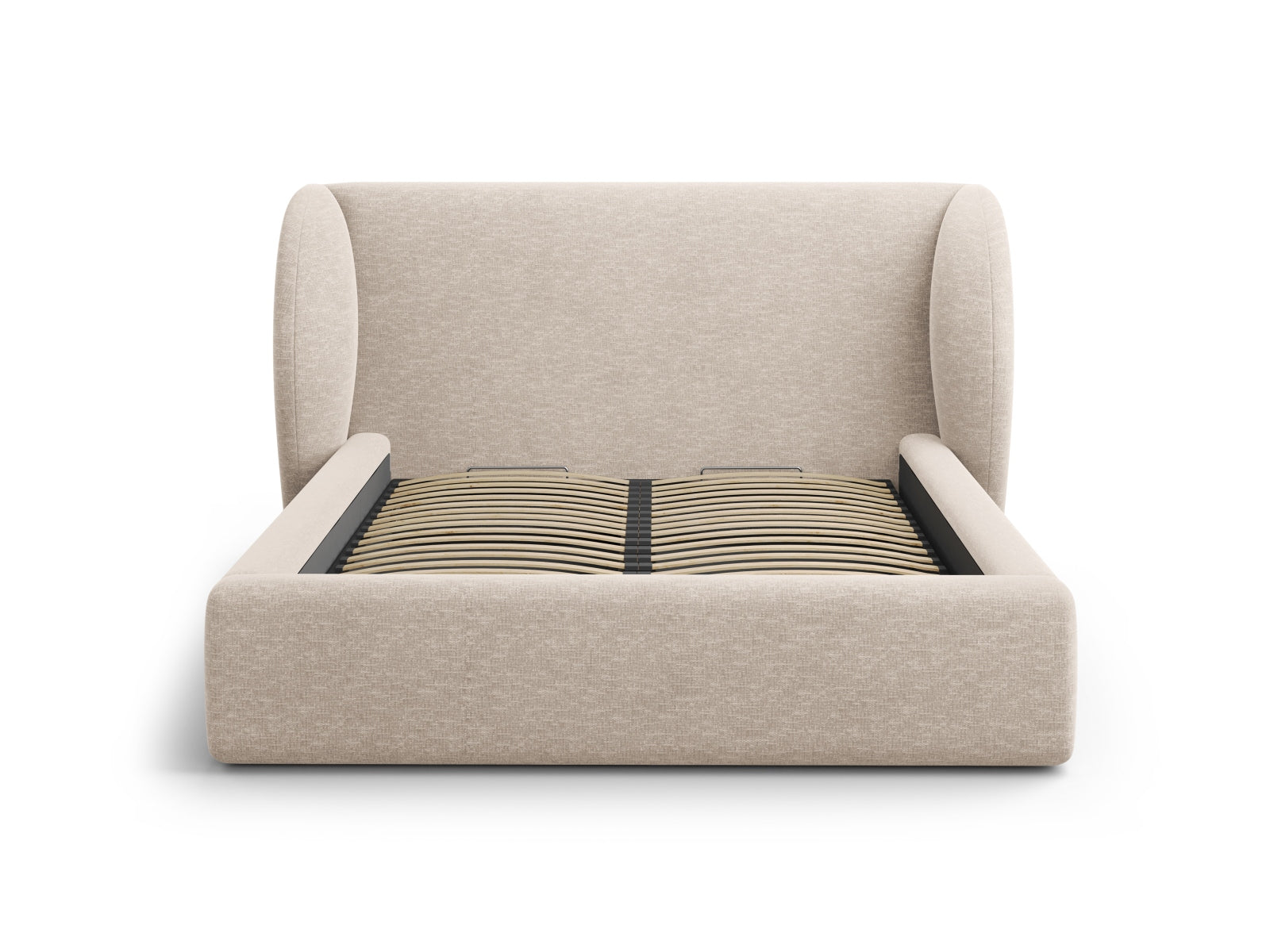 Miley Bett mit Stauraum und Headboard  207cm in Beige präsentiert im Onlineshop von KAQTU Design AG. Bett ist von Micadoni
