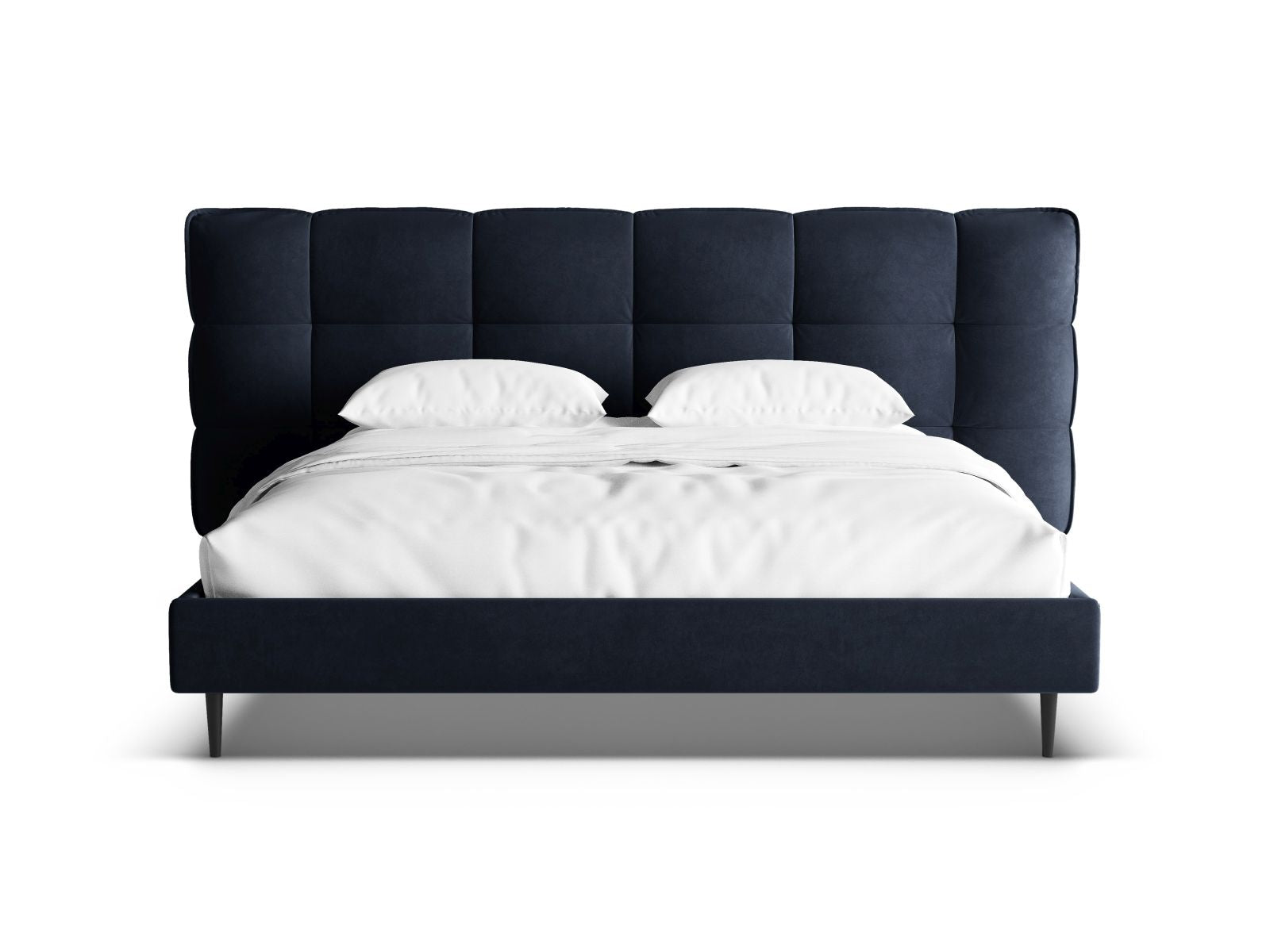 Stylisches Eric Bett in Royal Blue-Casino mit praktischem Stauraum und elegantem Kopfteil, ideal für moderne Schlafzimmer.