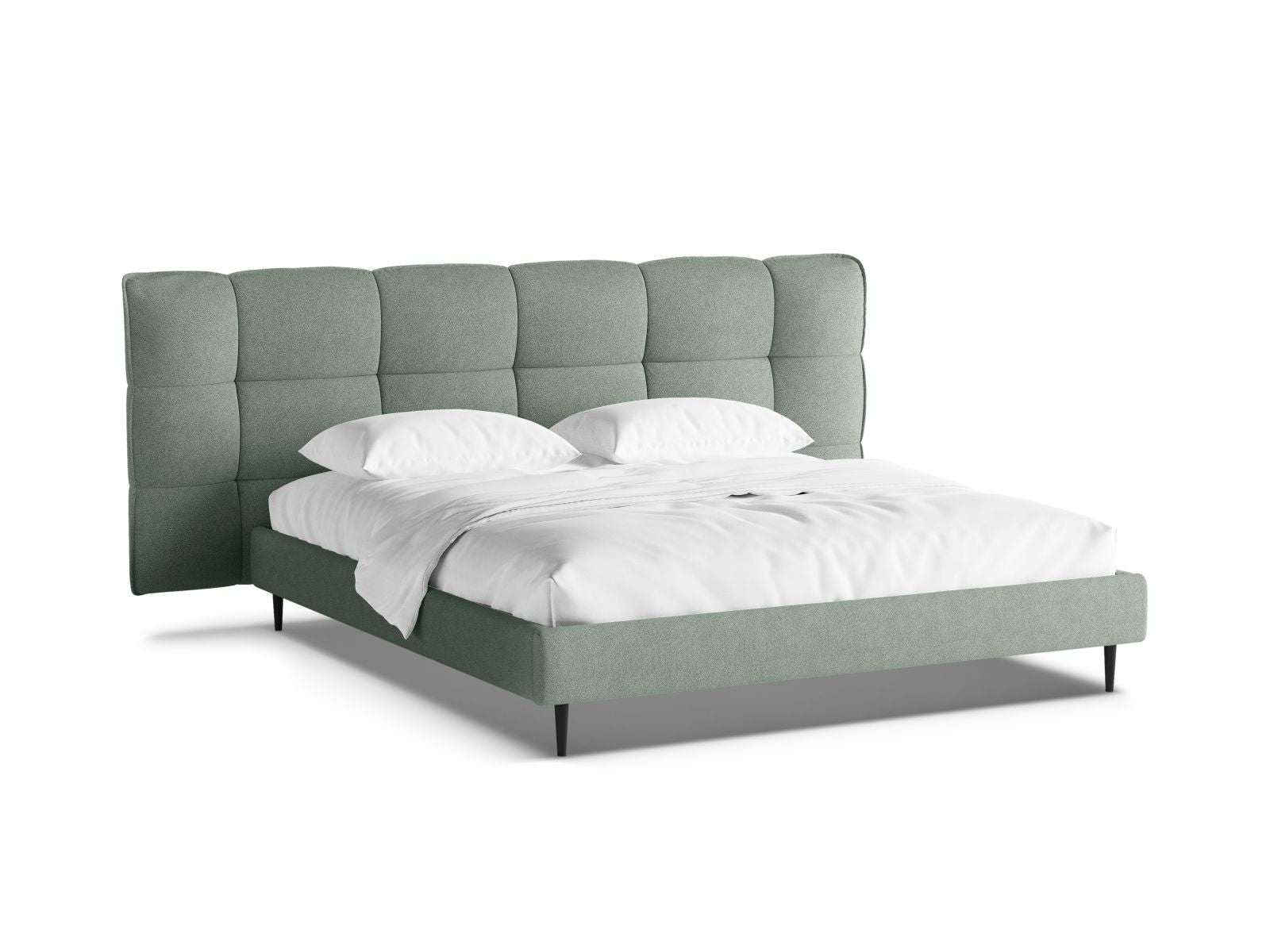Eric Bett mit Stauraum mit Kopfteil 160cm in Mint-Sicuro präsentiert im Onlineshop von KAQTU Design AG. Bett ist von Micadoni