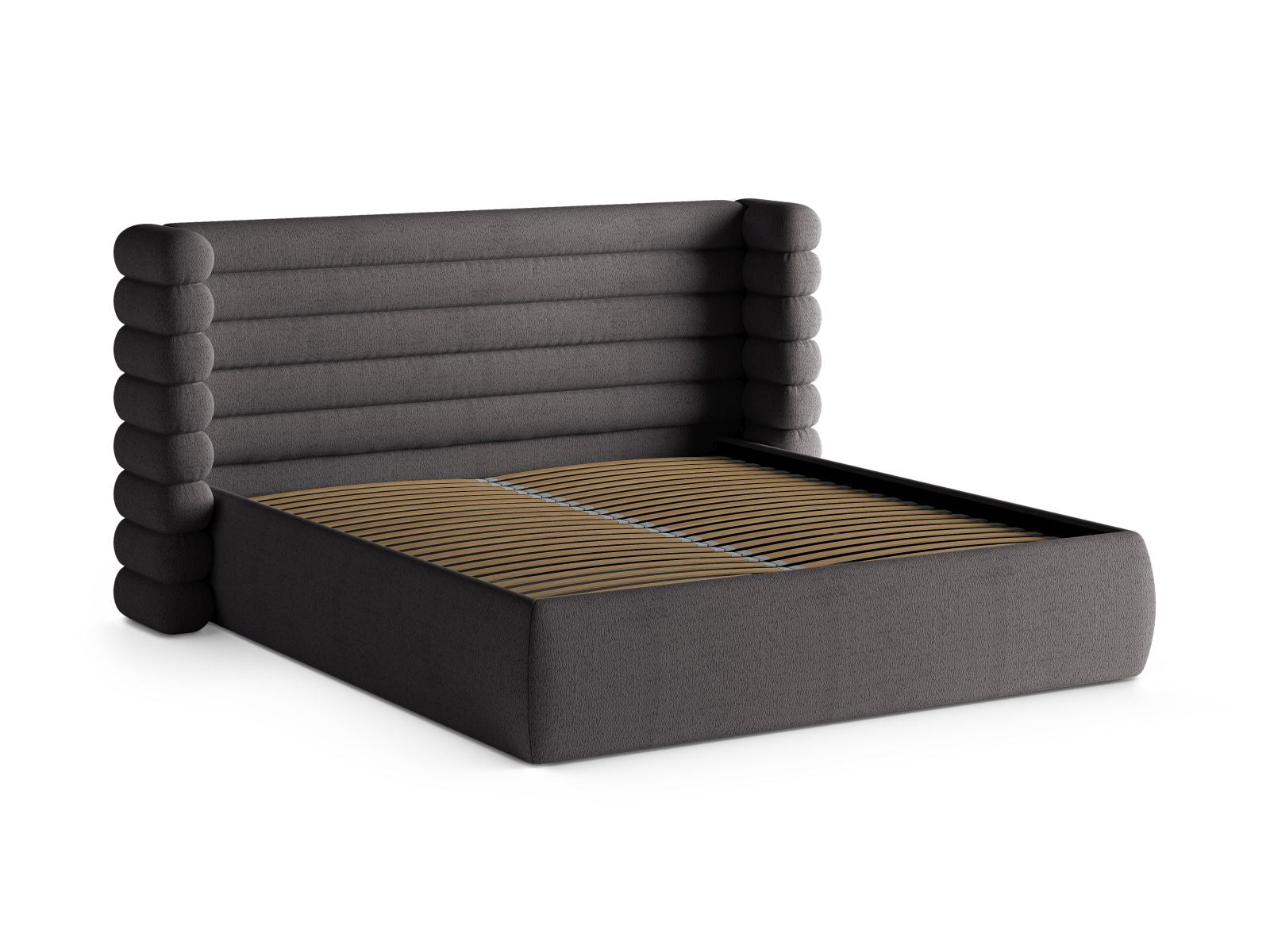 Stylisches Mount Bett mit 160 cm Breite, funktionalem Stauraum und ansprechendem Kopfteil, ideal für moderne Schlafzimmer.