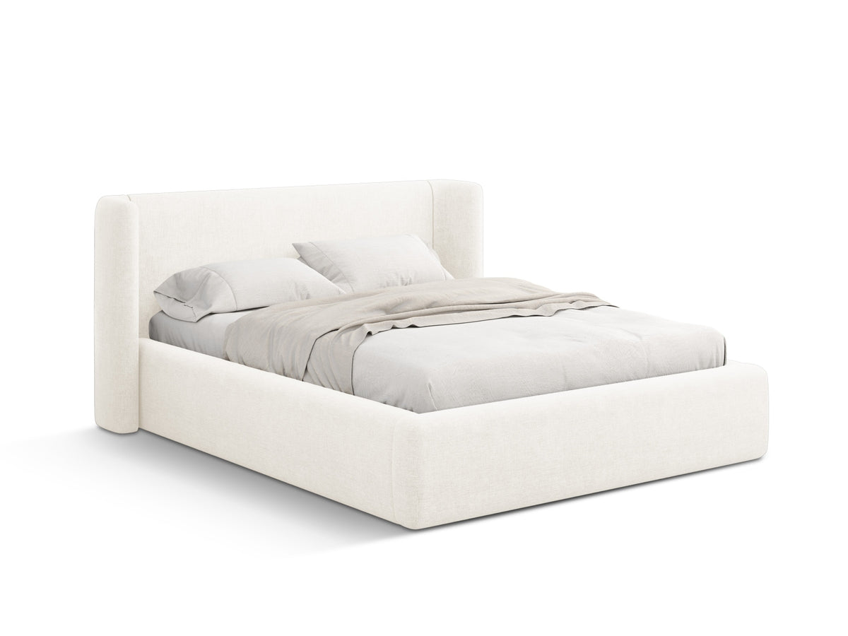 Jolene Bett mit Stauraum und Headboard 160cm in Ivory-Wind präsentiert im Onlineshop von KAQTU Design AG. Bett ist von Micadoni