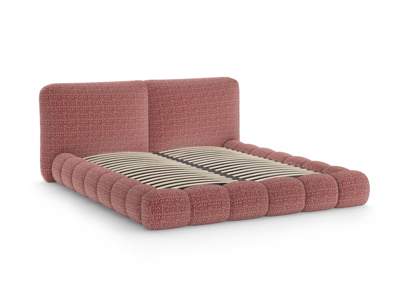 Elegantes Solange Bett mit 160 cm hohem Kopfteil und praktischem Stauraum, ideal für stilvolle und platzsparende Schlafzimmerlösungen.