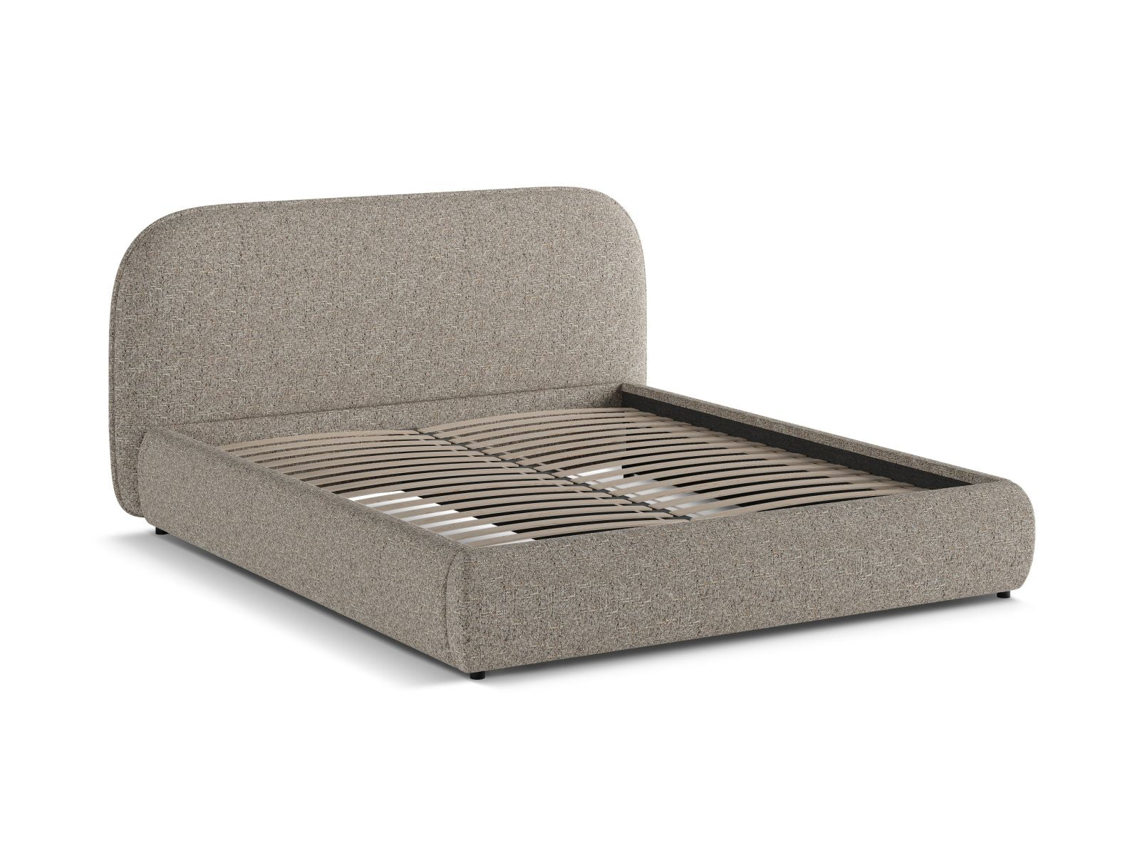 Elegantes Murada Bett mit 160 cm Kopfteil von Micadoni, ideal für moderne Schlafzimmer und entspannende Nächte.