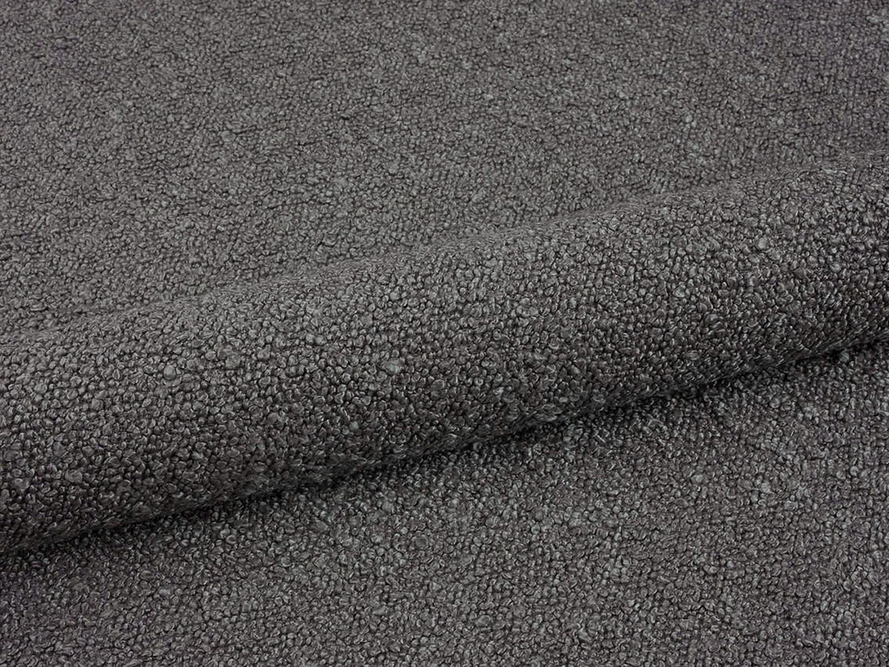 Modernes Ovalo Bett in Dunkelgrau mit 180 cm hohem Kopfteil und integriertem Stauraum, perfekt für funktionale und stilvolle Schlafräume.