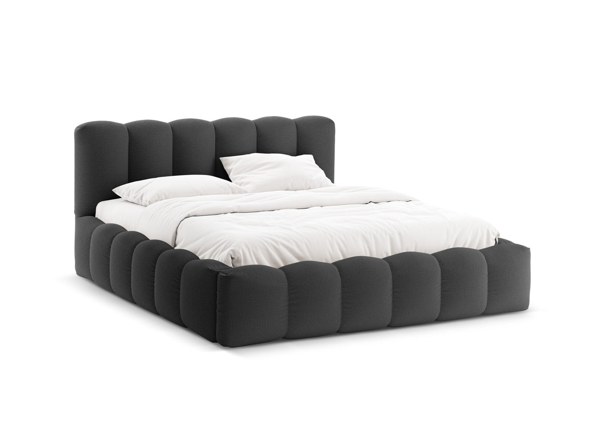 Lupine Bett mit Stauraum und Headboard 180cm in Anthracite-Moly präsentiert im Onlineshop von KAQTU Design AG. Bett ist von Micadoni