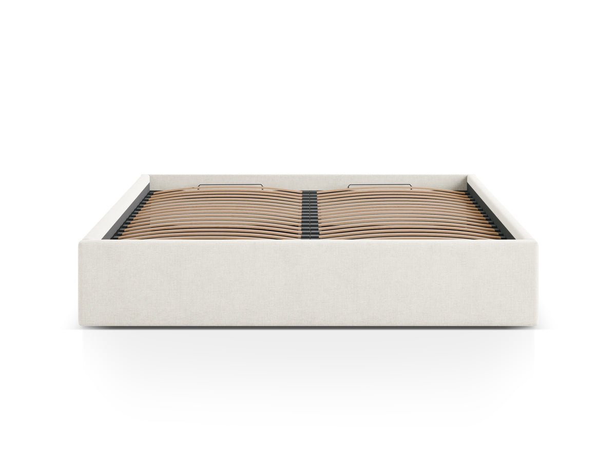 Susan Bett mit Stauraum 180cm in Light Beige-Moly präsentiert im Onlineshop von KAQTU Design AG. Bett ist von Micadoni