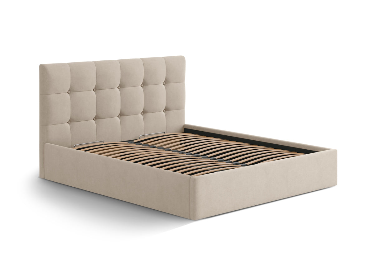 Susan Bett mit Stauraum 180cm in Cappuccino-Moly präsentiert im Onlineshop von KAQTU Design AG. Bett ist von Micadoni