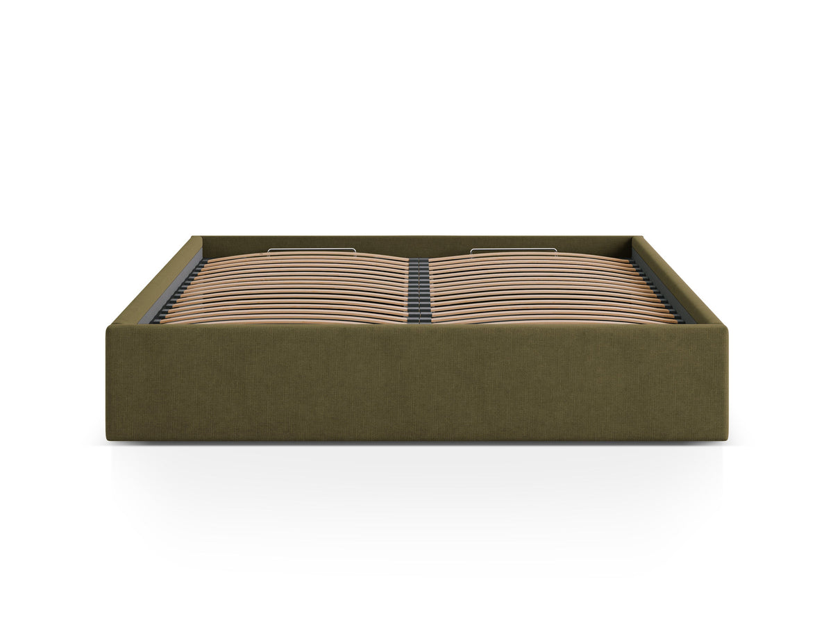 Susan Bett mit Stauraum 180cm in Green-Moly präsentiert im Onlineshop von KAQTU Design AG. Bett ist von Micadoni