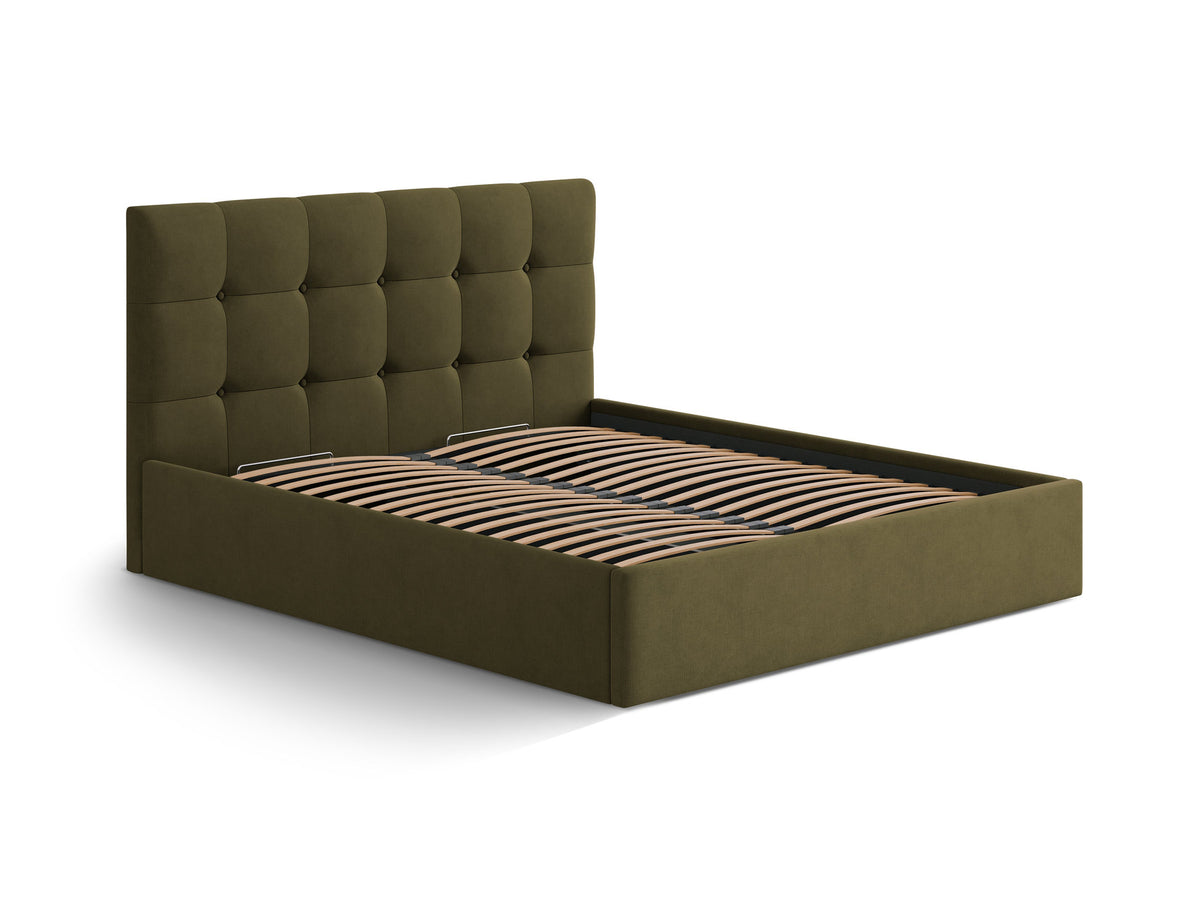Susan Bett mit Stauraum 180cm in Green-Moly präsentiert im Onlineshop von KAQTU Design AG. Bett ist von Micadoni