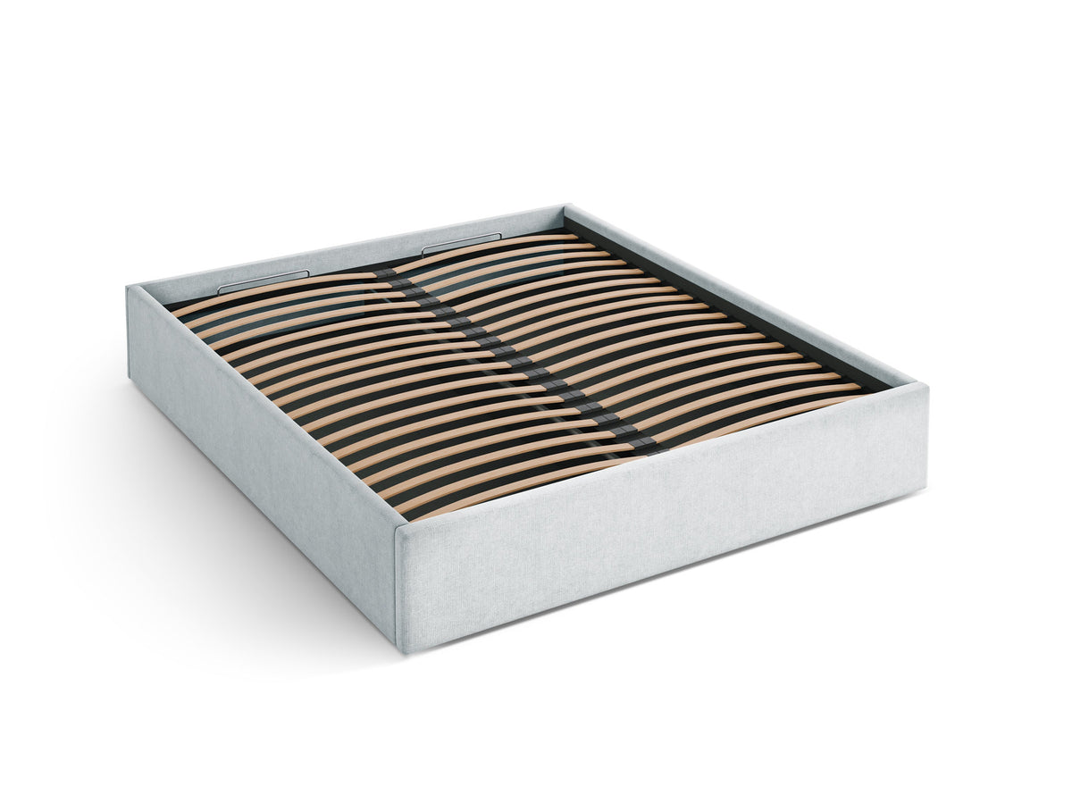 Susan Bett mit Stauraum 180cm in Light Grey-Moly präsentiert im Onlineshop von KAQTU Design AG. Bett ist von Micadoni