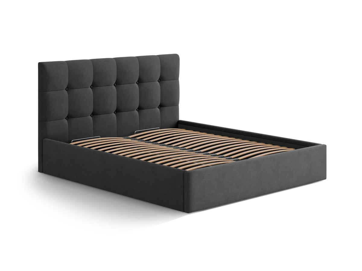 Susan Bett mit Stauraum 180cm in Anthracite-Moly präsentiert im Onlineshop von KAQTU Design AG. Bett ist von Micadoni