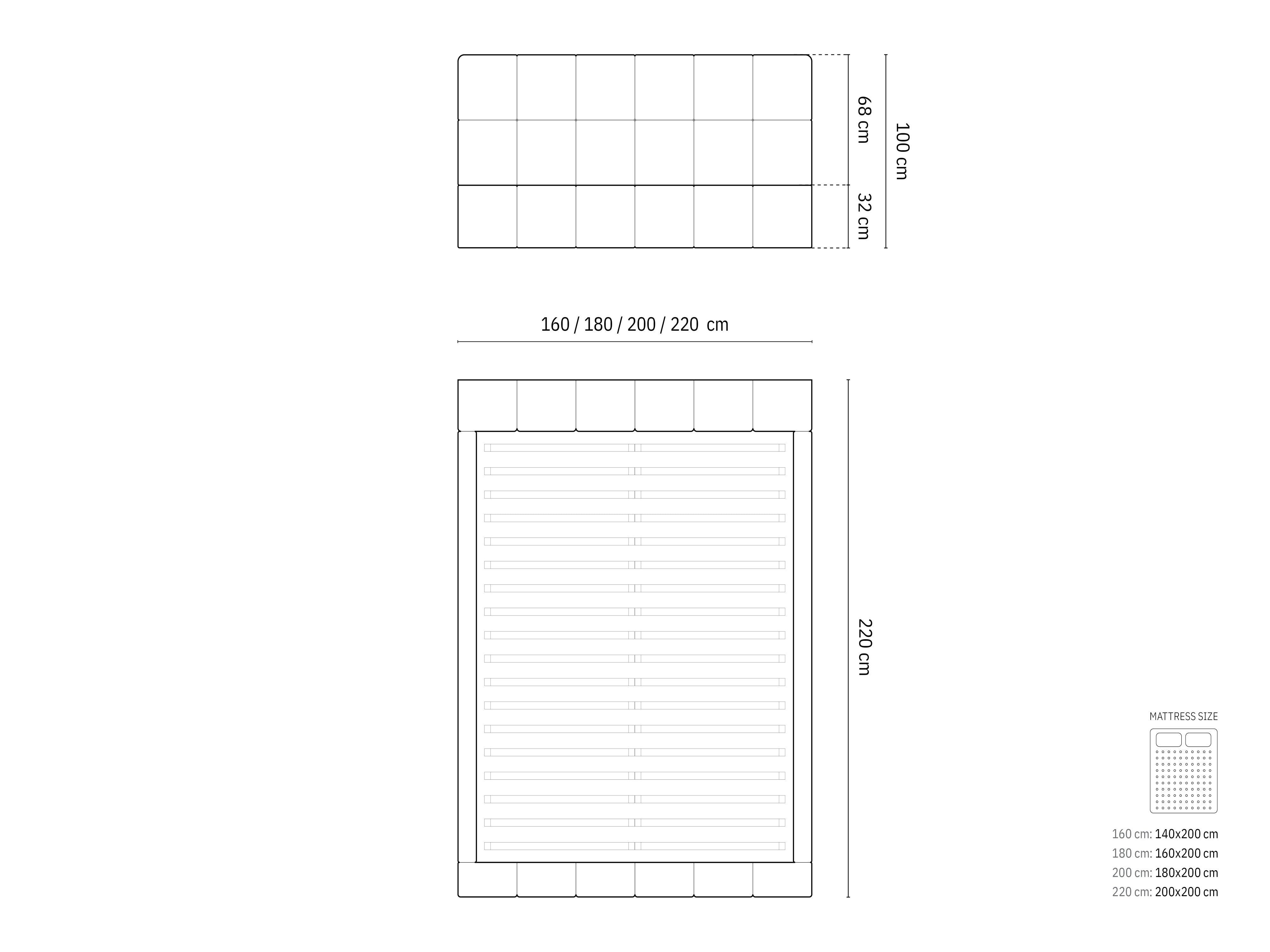 Bellis Bett mit Stauraum und Headboard  200cm in Light Grey präsentiert im Onlineshop von KAQTU Design AG. Bett ist von Micadoni
