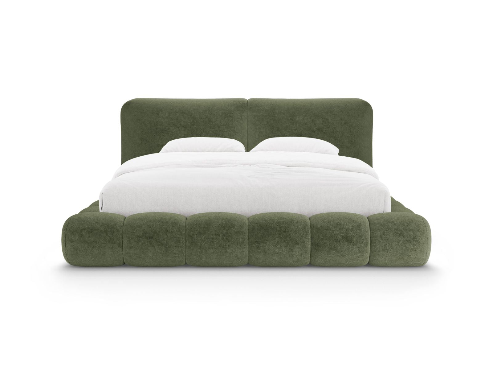 Elegantes Solange Bett mit 180 cm Kopfteil und praktischem Stauraum, ideal für stilvolle Schlafzimmergestaltung.
