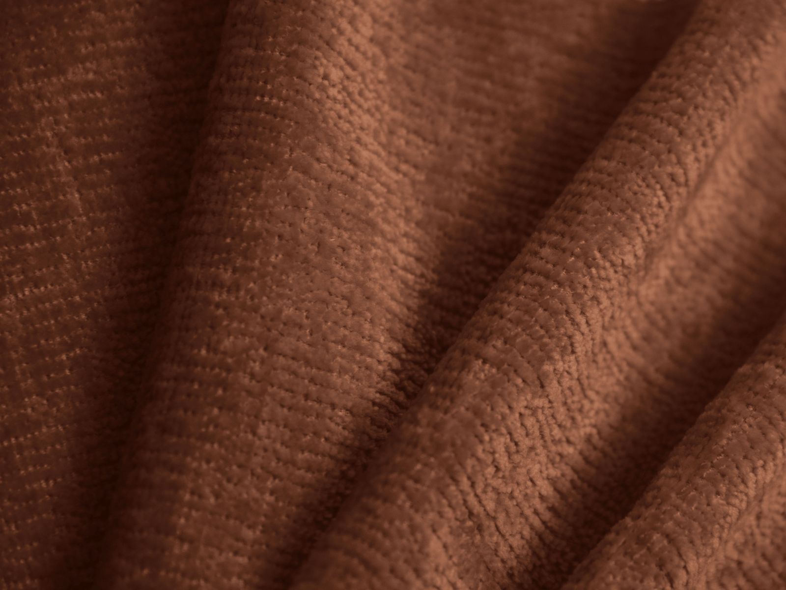 Elegantes Solange Bett in warmem Terracotta, 180 cm Kopfteil, bietet praktischen Stauraum und verleiht jedem Schlafzimmer einen modernen Touch.