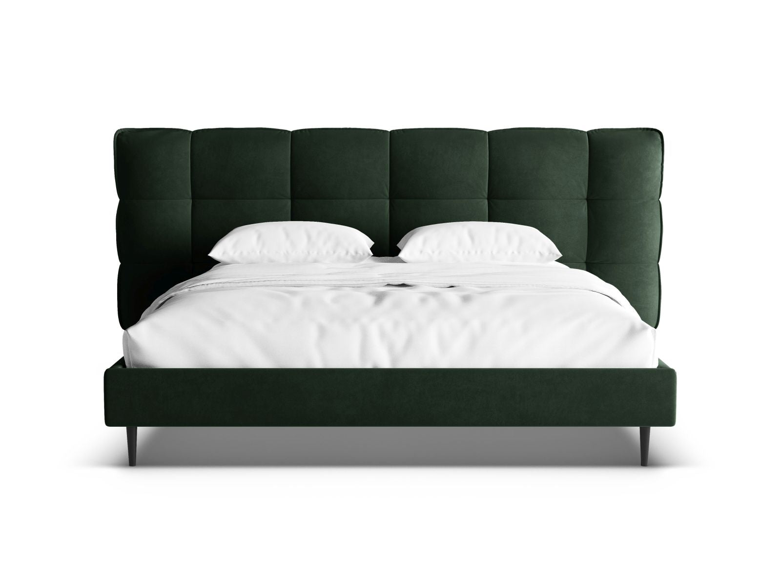 Elegantes Eric Bett in 180 cm mit Füssen, großzügigem Stauraum und geschmackvollem Kopfteil für ein modernes Schlafzimmer.