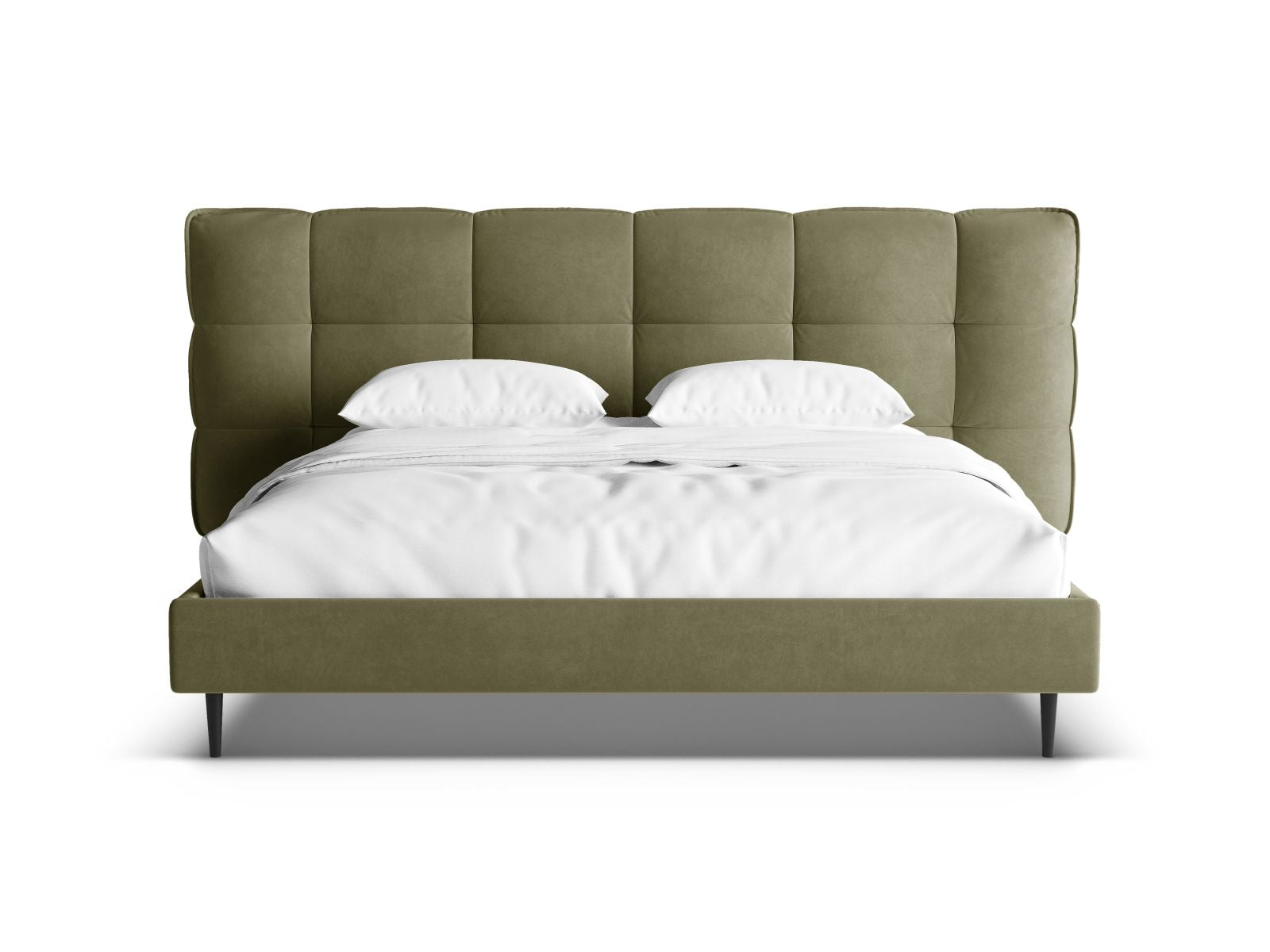 Elegantes Eric Bett in 180 cm mit funktionalem Stauraum, stabilen Füßen und einem ansprechenden Kopfteil für ein modernes Schlafzimmer.