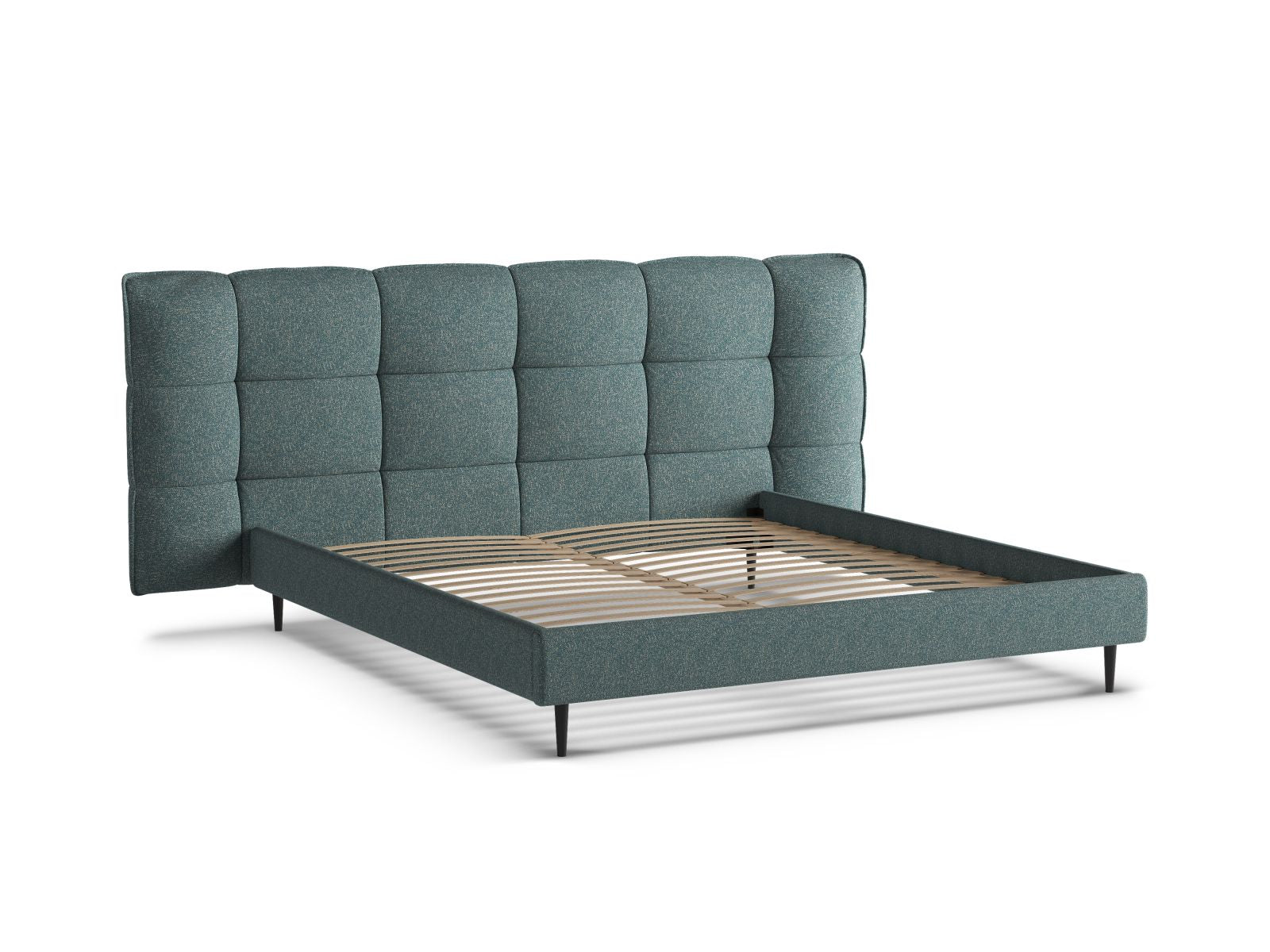 Elegantes Eric Bett in 180 cm mit praktischem Stauraum und komfortablem Kopfteil, ideal für ein modernes Schlafzimmerdesign.