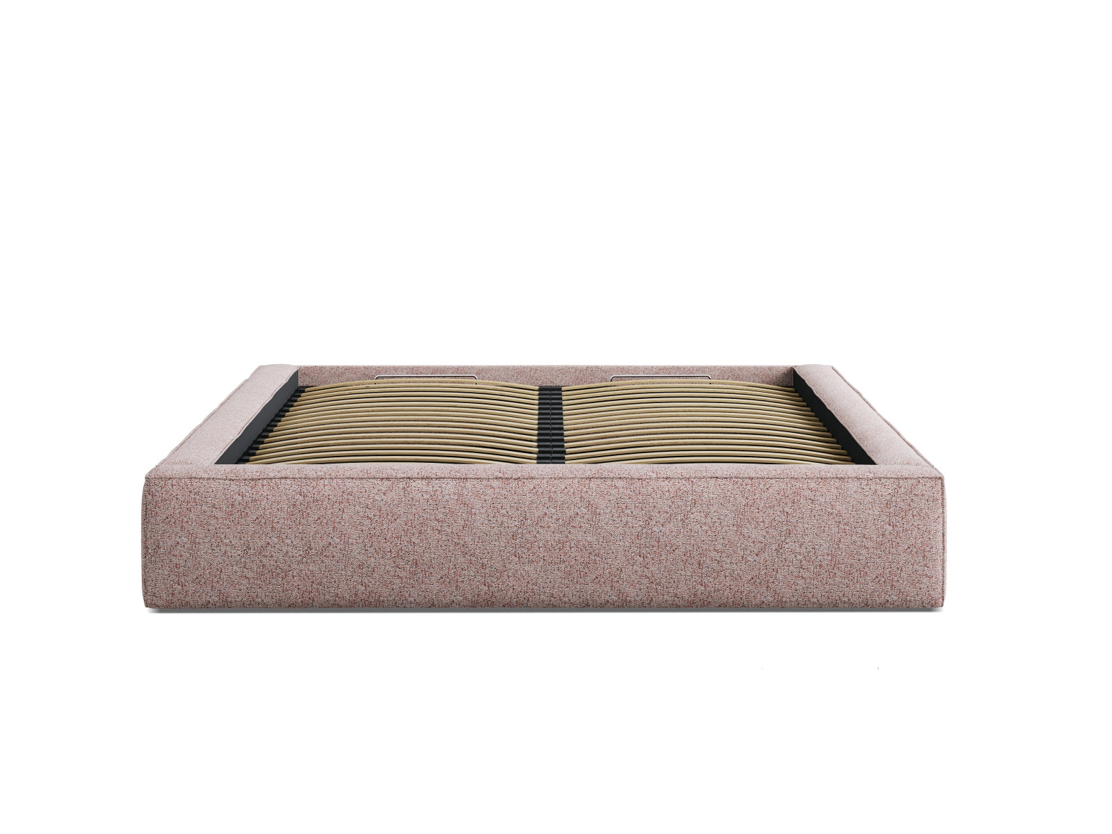 Simon Bett mit Stauraum  in Pink Melange präsentiert im Onlineshop von KAQTU Design AG. Bett ist von Micadoni