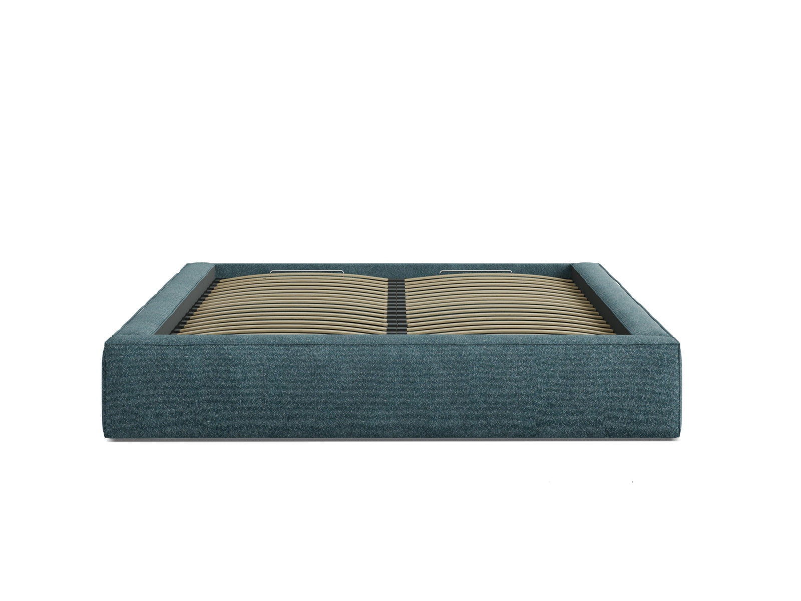 Simon Bett mit Stauraum  in Green Blue Melange präsentiert im Onlineshop von KAQTU Design AG. Bett ist von Micadoni