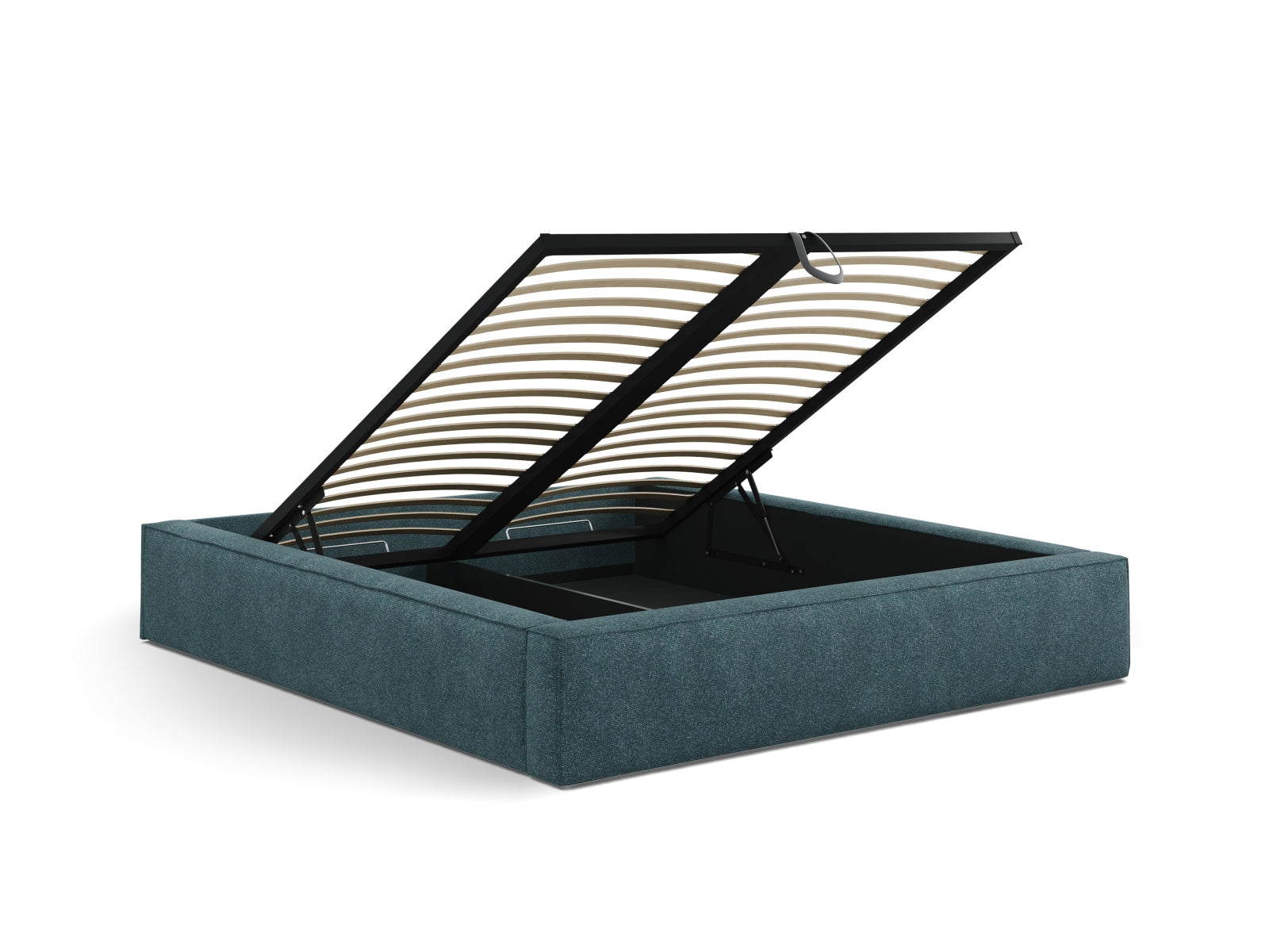 Simon Bett mit Stauraum  in Green Blue Melange präsentiert im Onlineshop von KAQTU Design AG. Bett ist von Micadoni