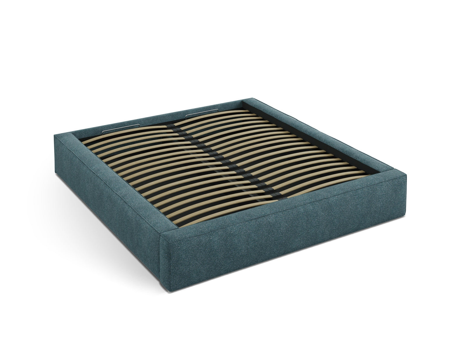 Simon Bett mit Stauraum  in Green Blue Melange präsentiert im Onlineshop von KAQTU Design AG. Bett ist von Micadoni