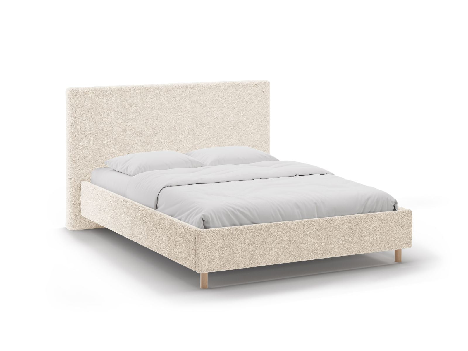 Eloise Bett mit Stauraum mit Kopfteil 180cm in Light Beige-Rolf präsentiert im Onlineshop von KAQTU Design AG. Bett ist von Micadoni