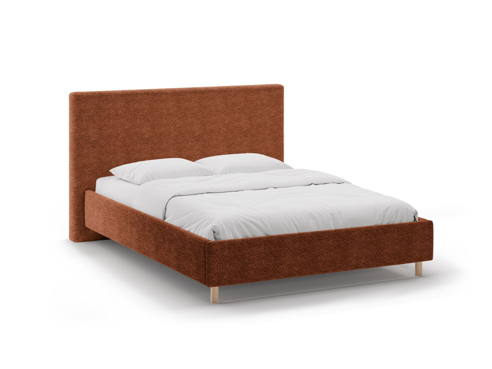 Eloise Bett mit Stauraum mit Kopfteil 180cm in Brick-Rolf präsentiert im Onlineshop von KAQTU Design AG. Bett ist von Micadoni