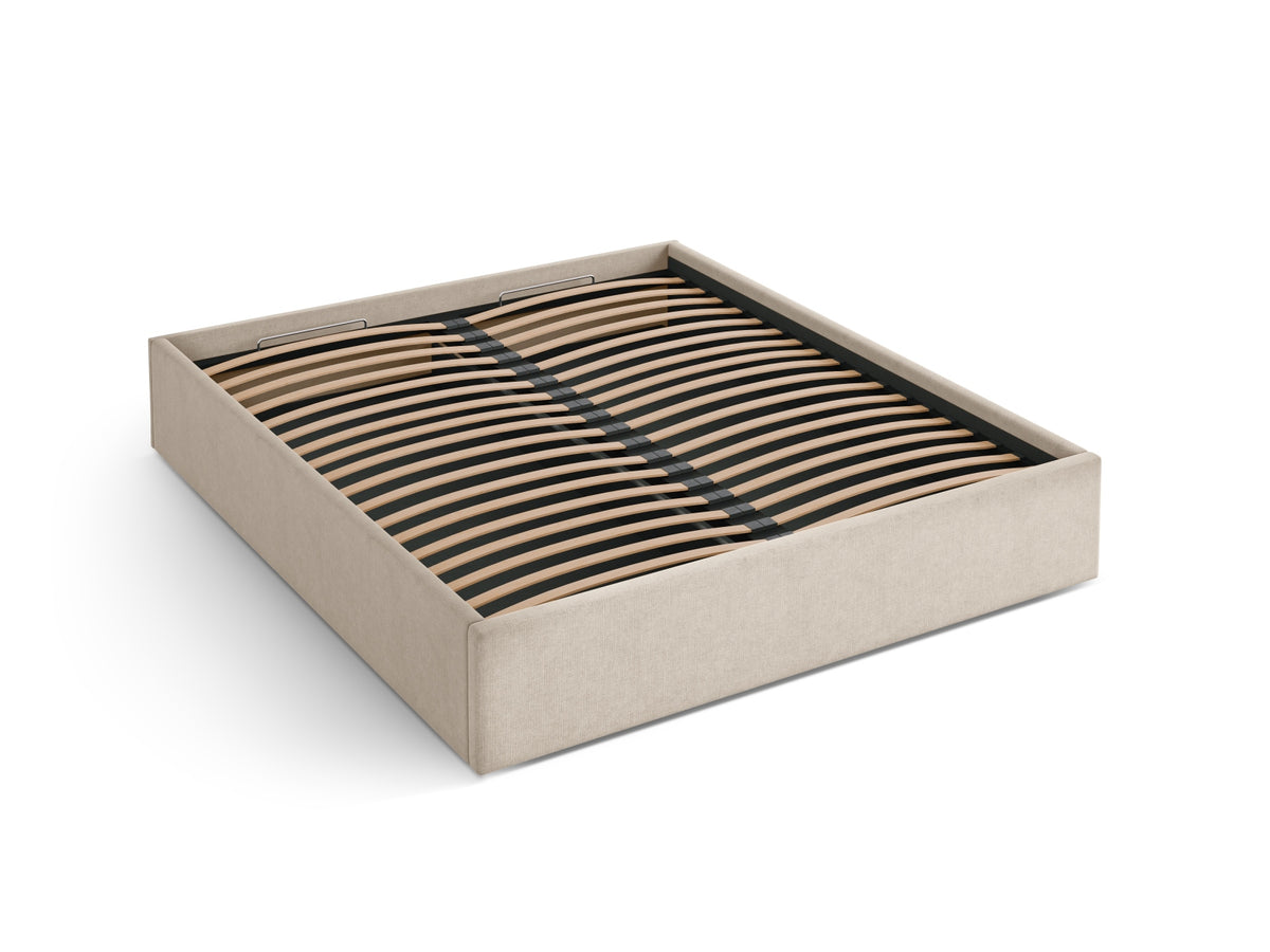 Susan Bett mit Stauraum 200cm in Cappuccino-Moly präsentiert im Onlineshop von KAQTU Design AG. Bett ist von Micadoni