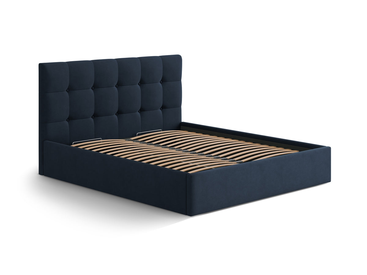 Susan Bett mit Stauraum 200cm in Royal Blue-Moly präsentiert im Onlineshop von KAQTU Design AG. Bett ist von Micadoni