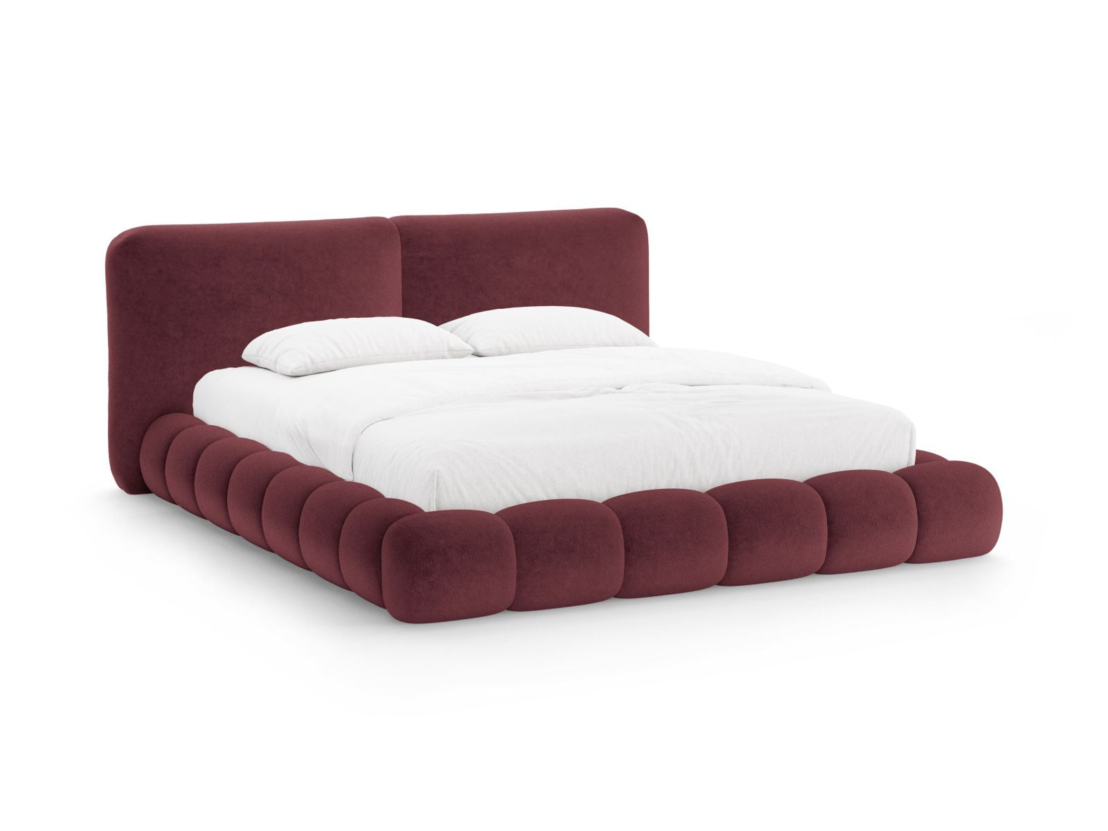 Solange Bett mit Stauraum mit Kopfteil 200cm in Cherrywood-Perfect Harmony präsentiert im Onlineshop von KAQTU Design AG. Bett ist von Micadoni