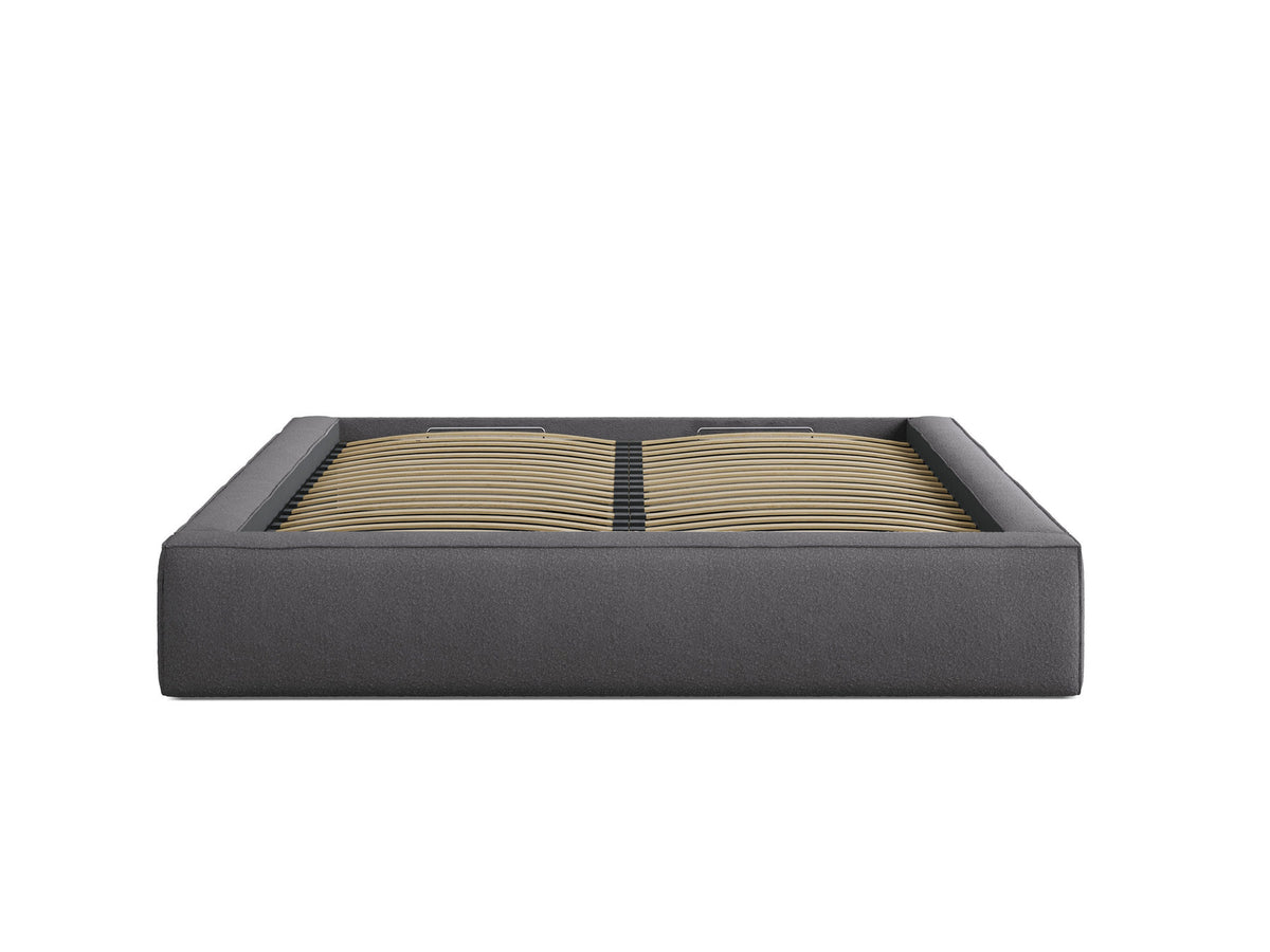 Susan Bett mit Stauraum 200cm in Graphite-LEGEND präsentiert im Onlineshop von KAQTU Design AG. Bett ist von Micadoni