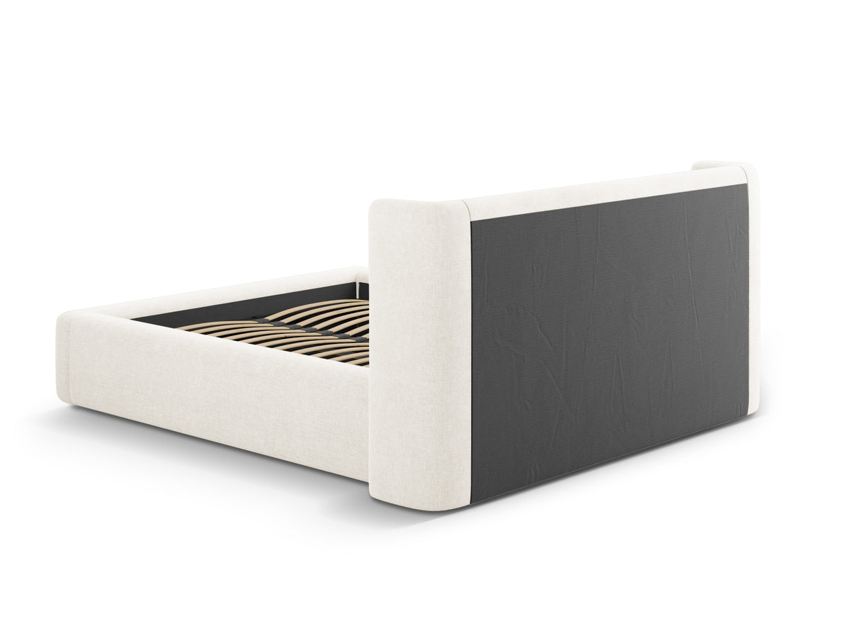 Jolene Bett mit Stauraum und Headboard 200cm in Ivory-Wind präsentiert im Onlineshop von KAQTU Design AG. Bett ist von Micadoni