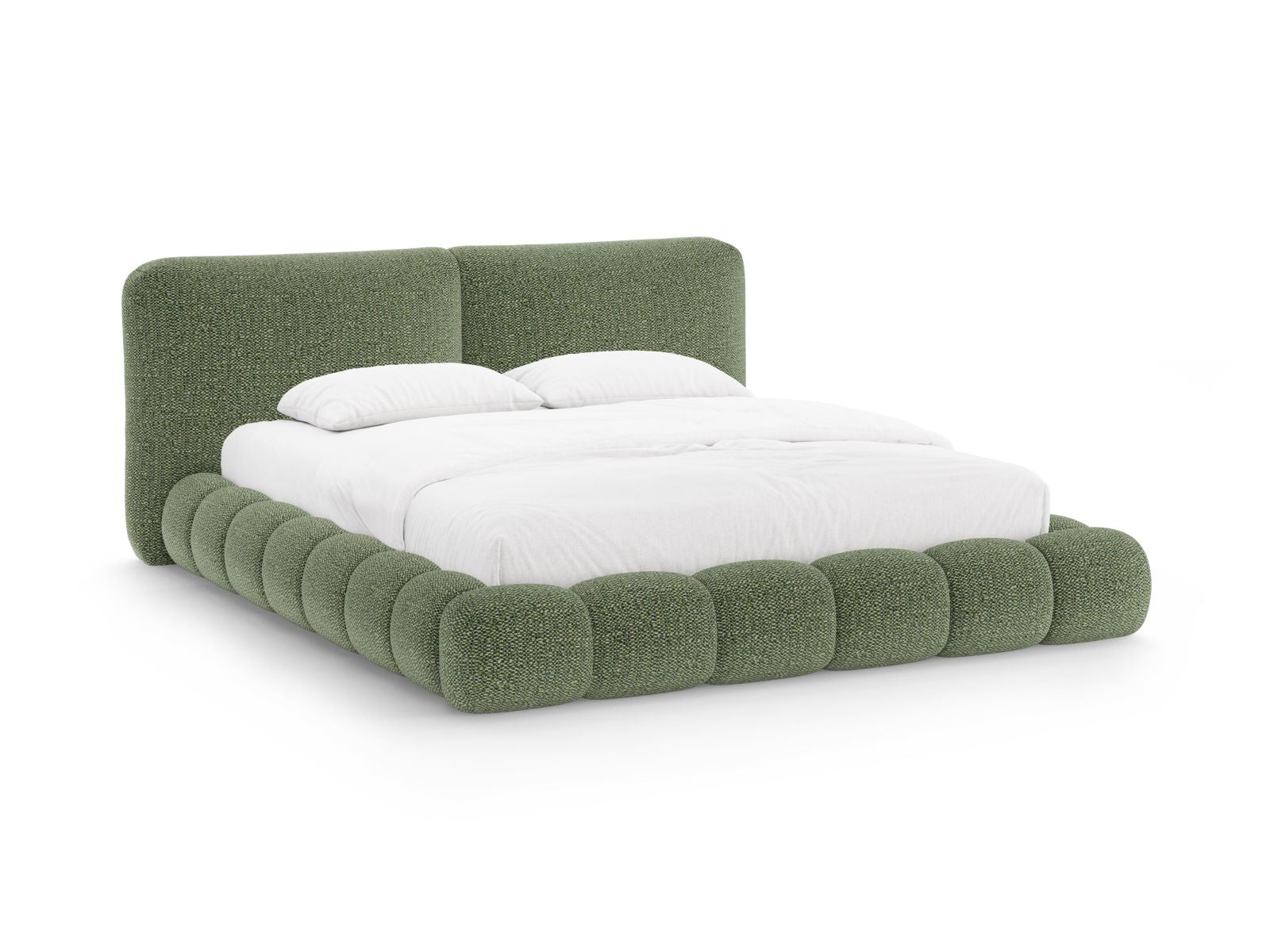 Solange Bett mit Stauraum mit Kopfteil 200cm in Green-SILENCIO präsentiert im Onlineshop von KAQTU Design AG. Bett ist von Micadoni