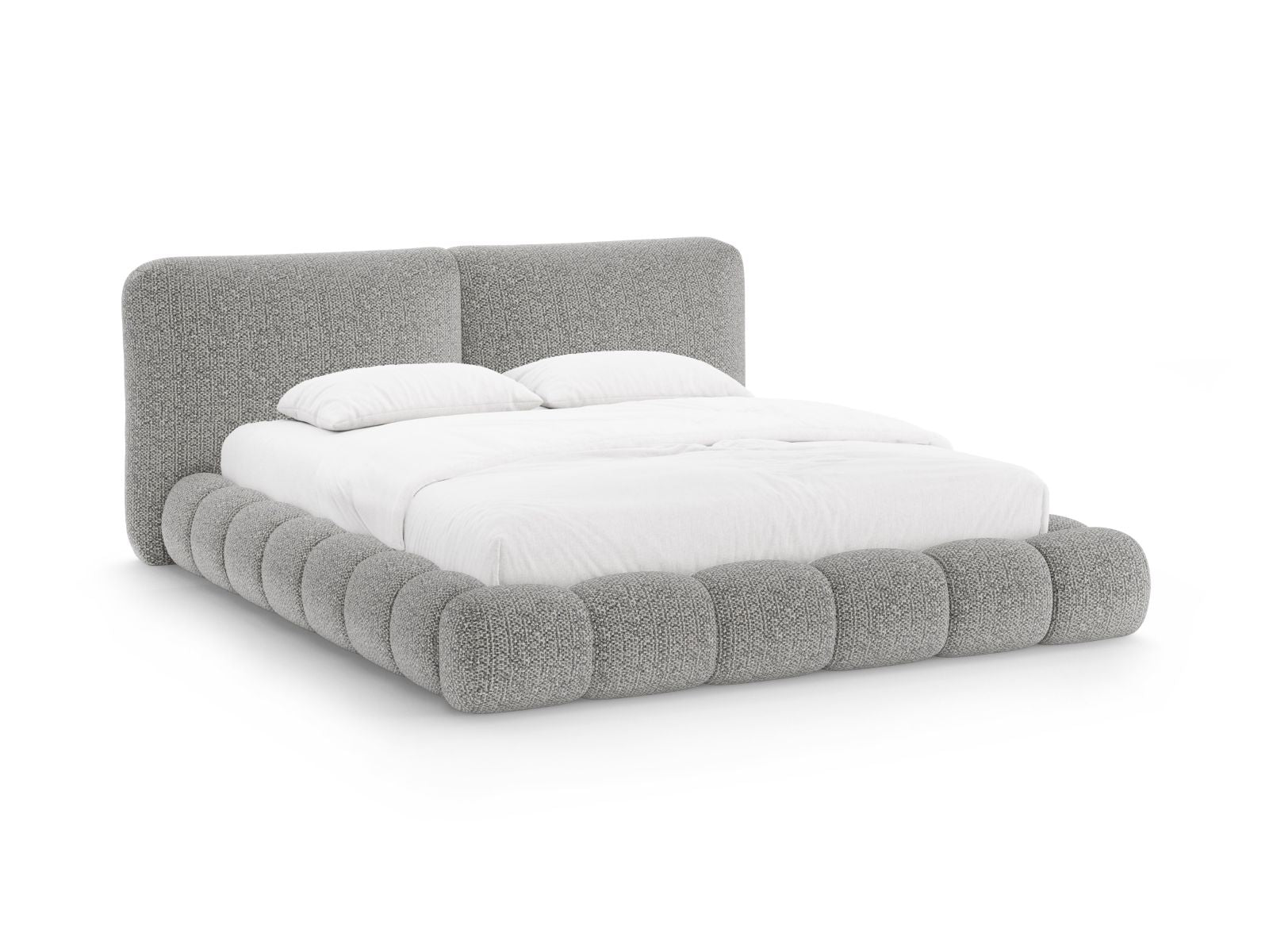Solange Bett mit Stauraum mit Kopfteil 200cm in Grey-SILENCIO präsentiert im Onlineshop von KAQTU Design AG. Bett ist von Micadoni