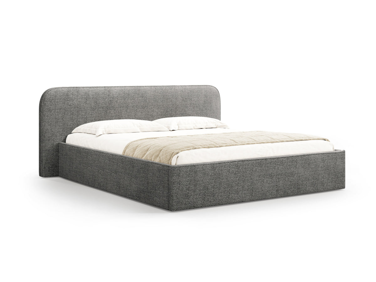 Elizabeth Bett mit Stauraum und Headboard 200cm in Graphite-Monet präsentiert im Onlineshop von KAQTU Design AG. Bett ist von Micadoni