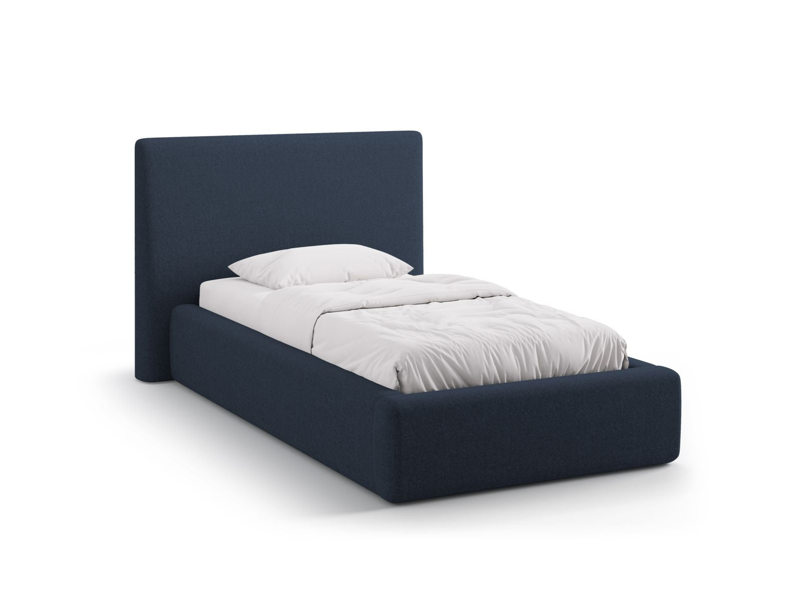 Amy Bett mit Stauraum mit Kopfteil 90cm in Royal Blue-Moly präsentiert im Onlineshop von KAQTU Design AG. Bett ist von Micadoni
