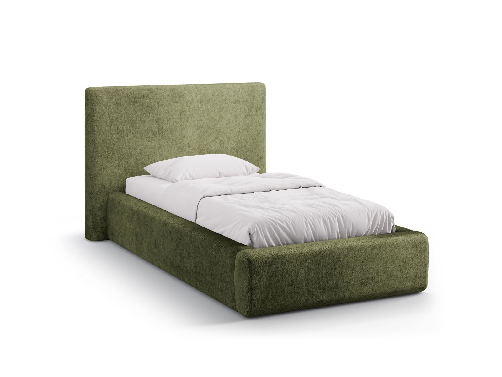 Amy Bett mit Stauraum mit Kopfteil 90cm in Green-Perfect Harmony präsentiert im Onlineshop von KAQTU Design AG. Bett ist von Micadoni